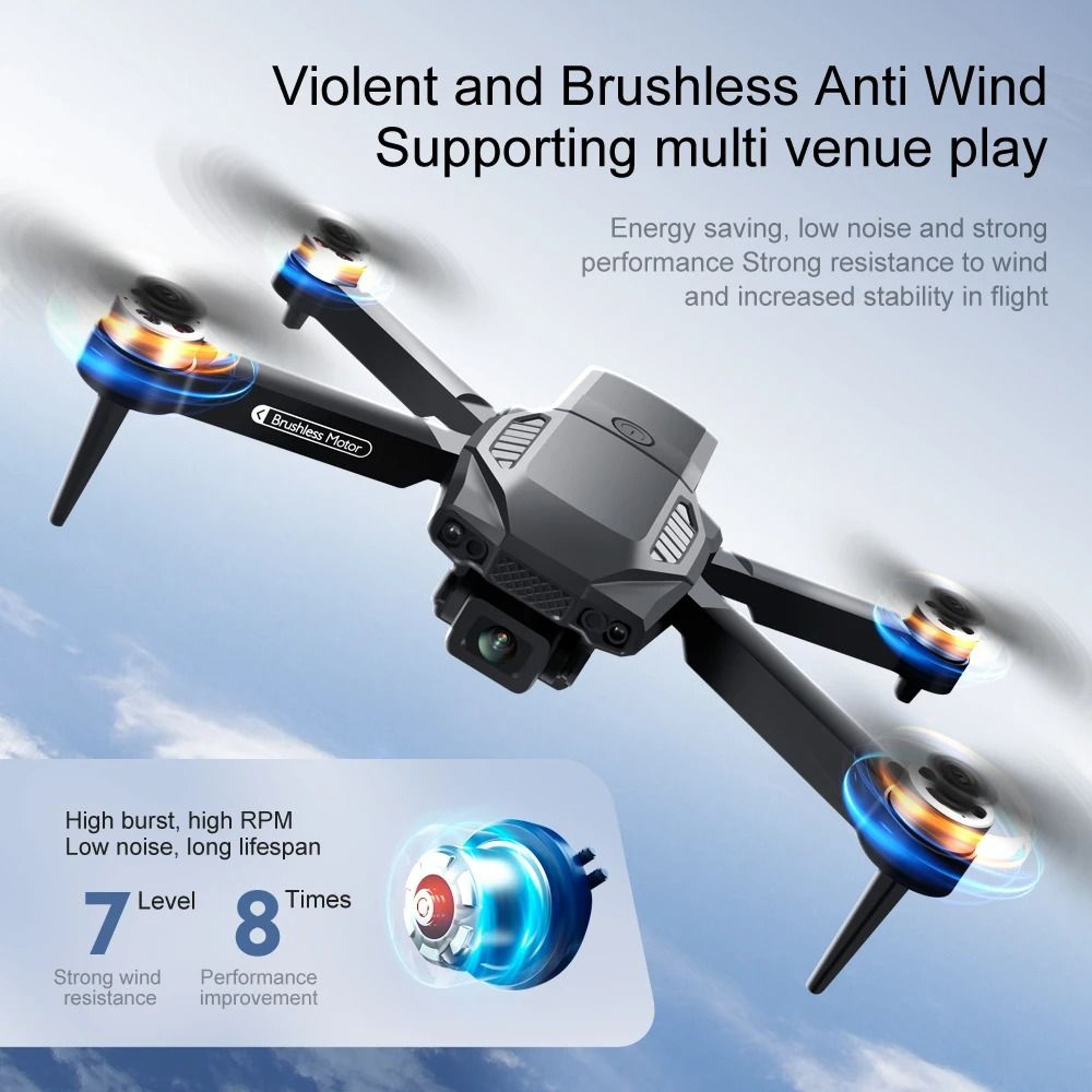 Foldable Dual Camera HD Drone 4
