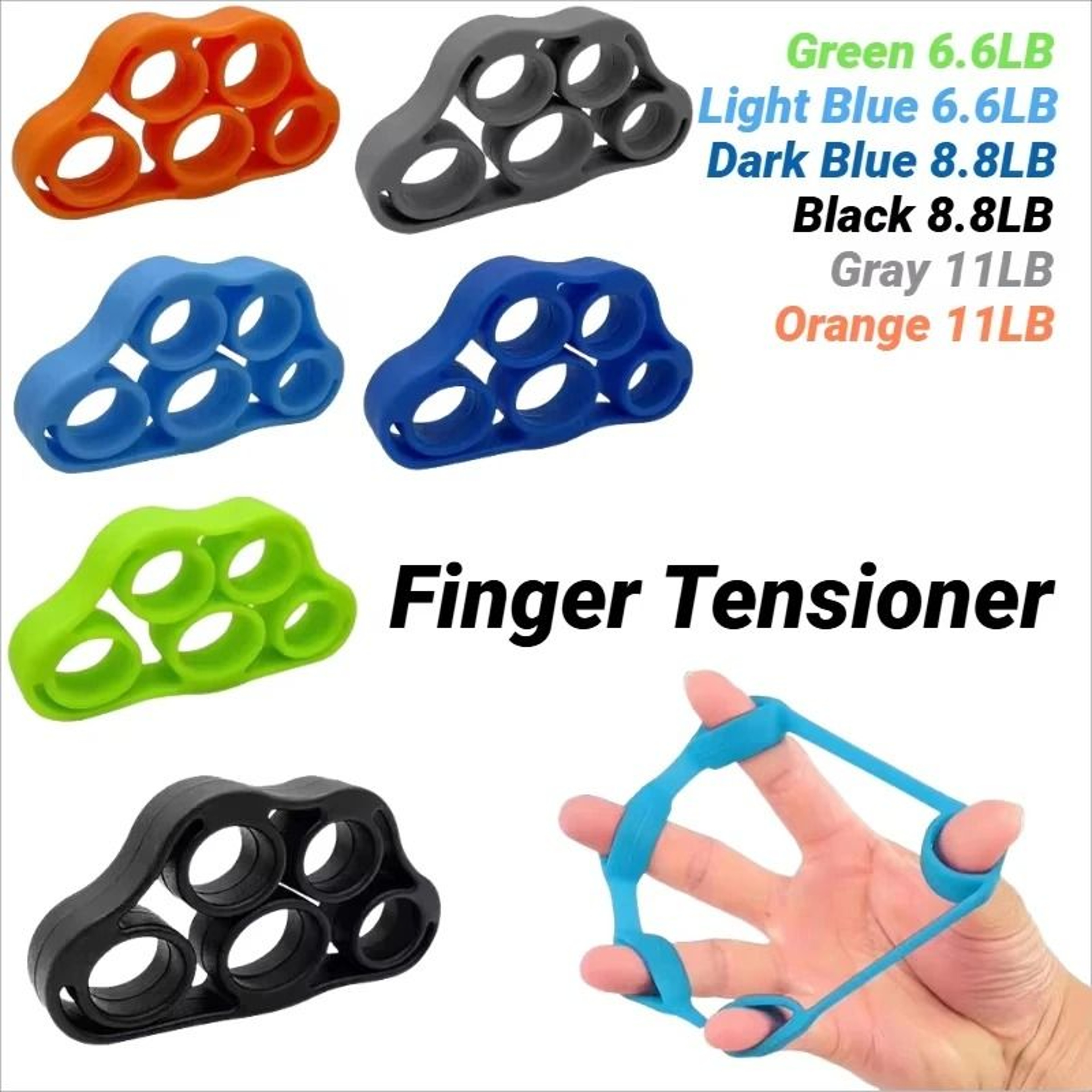 Silicone Five Finger Hand Exerciser 0