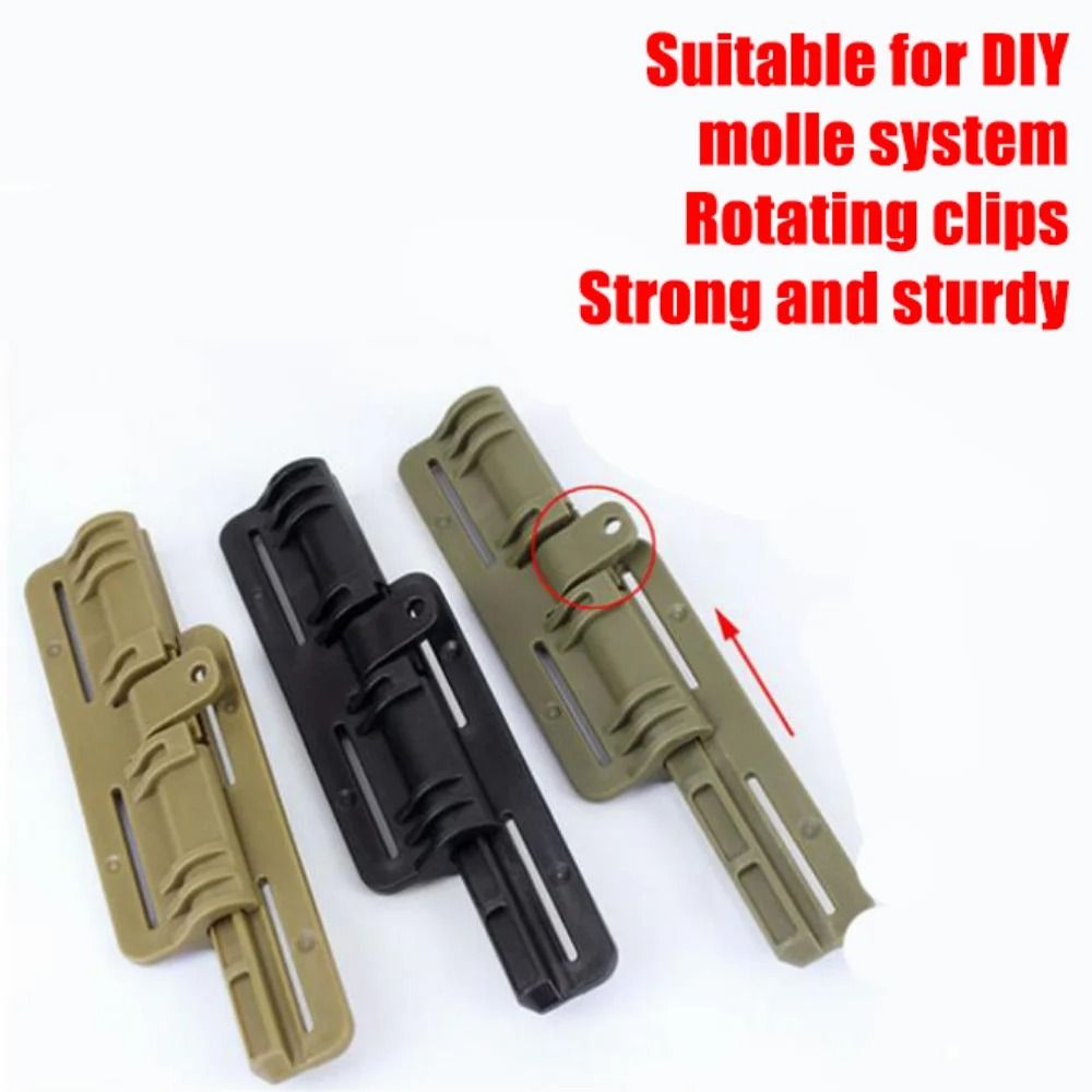 Tactical Quick Release Buckle MOLLE Strip Kit 1