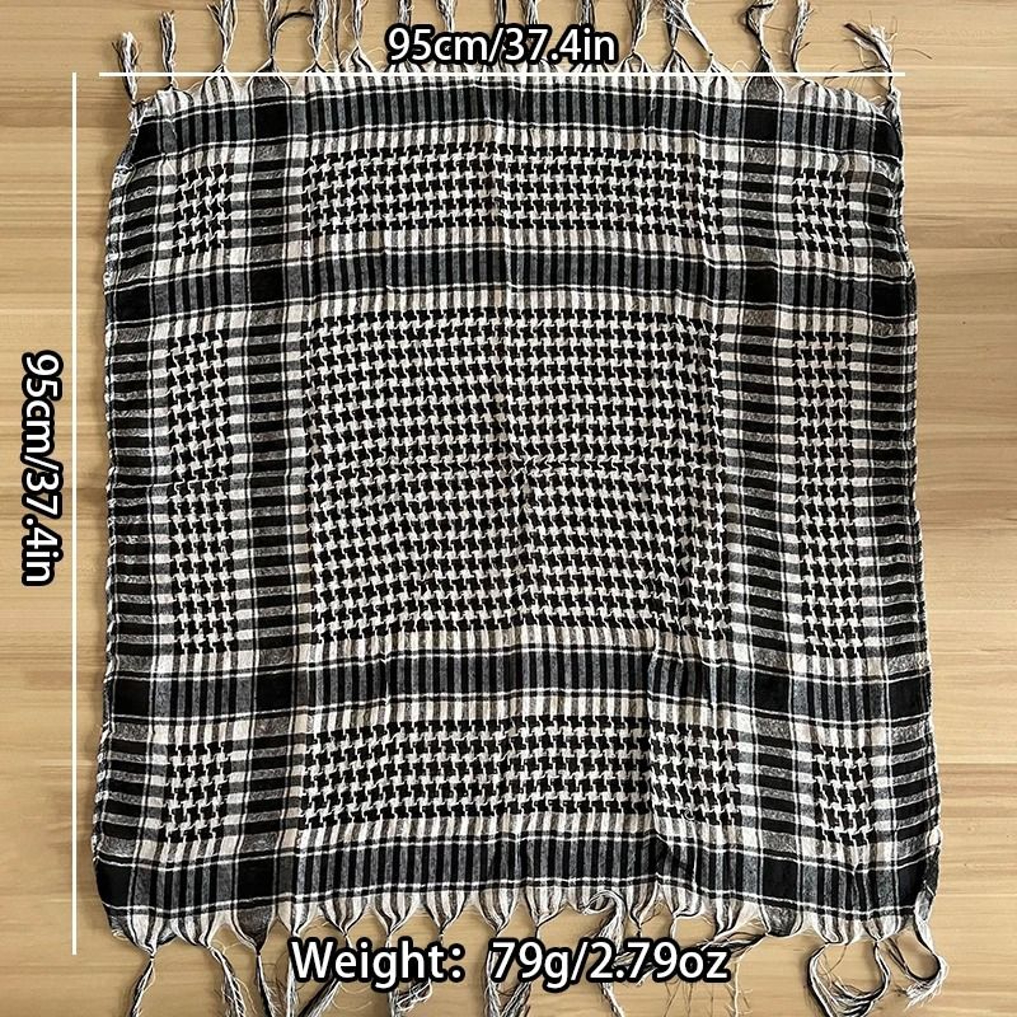 Lightweight Tactical Plaid Scarf 2