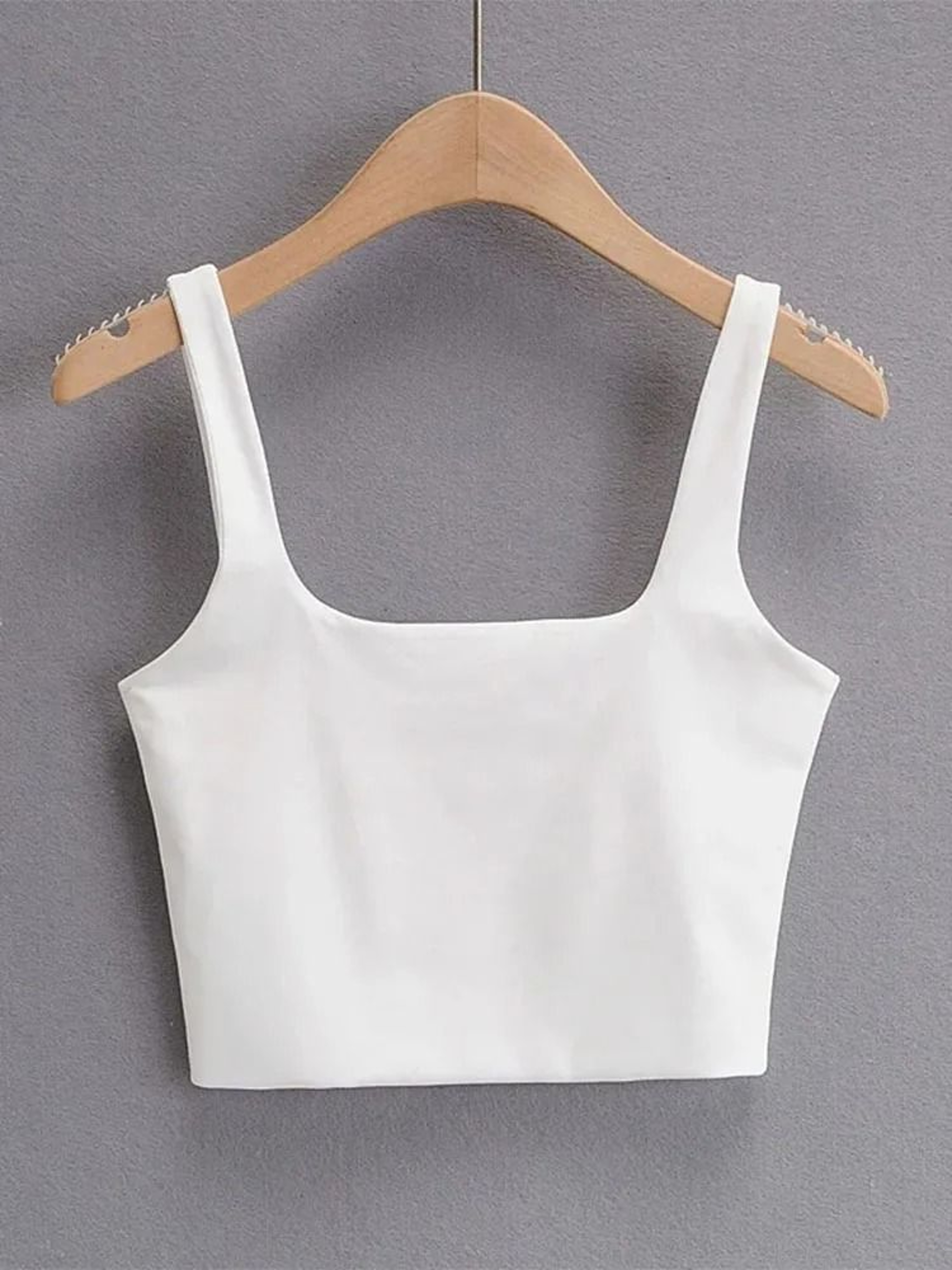 Sleeveless Square Neck Crop Tank Top 3