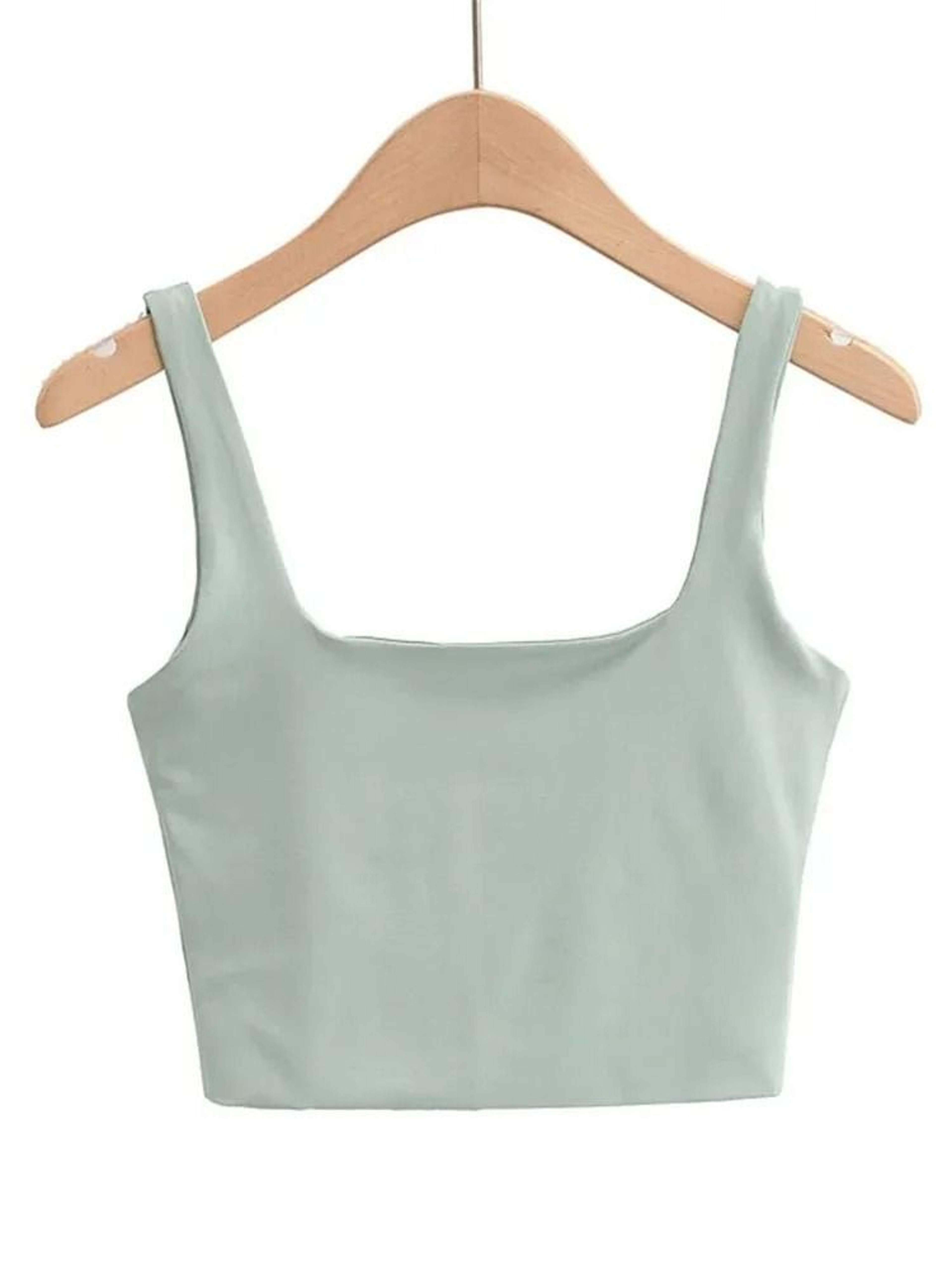 Sleeveless Square Neck Crop Tank Top 6