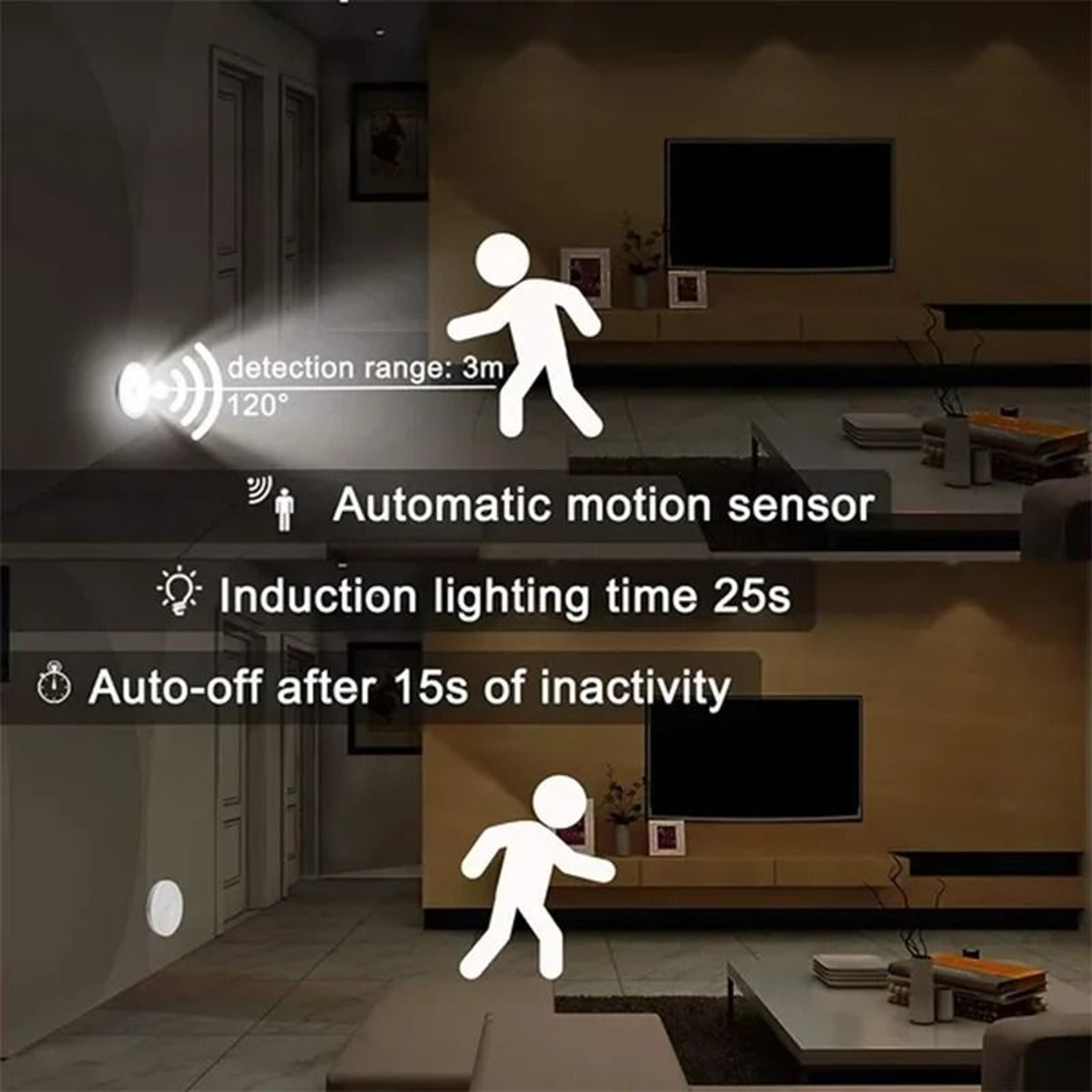 Motion Sensor USB Rechargeable LED Night Light 1