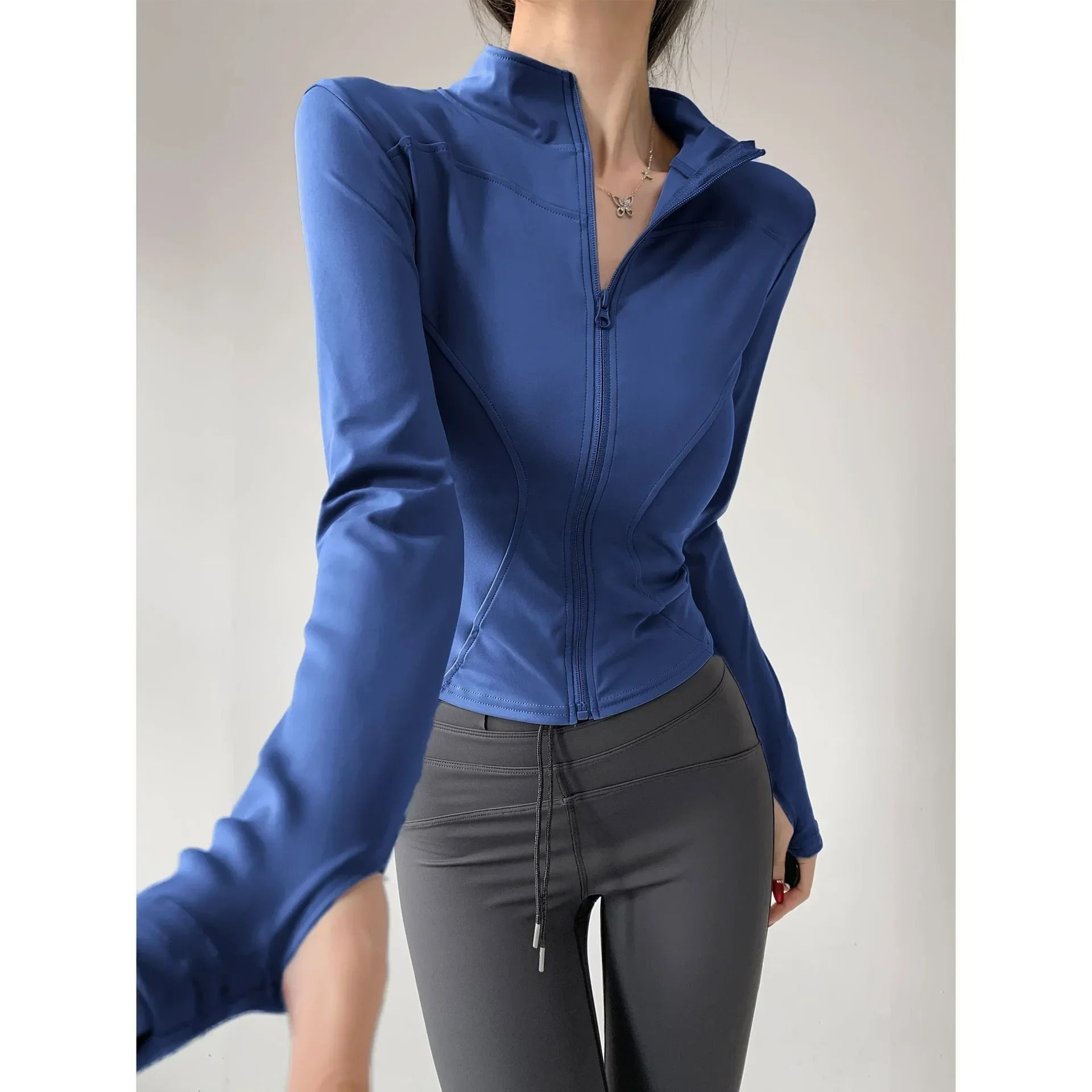 Quick Dry Long Sleeve Yoga Fitness Jacket For Women 14