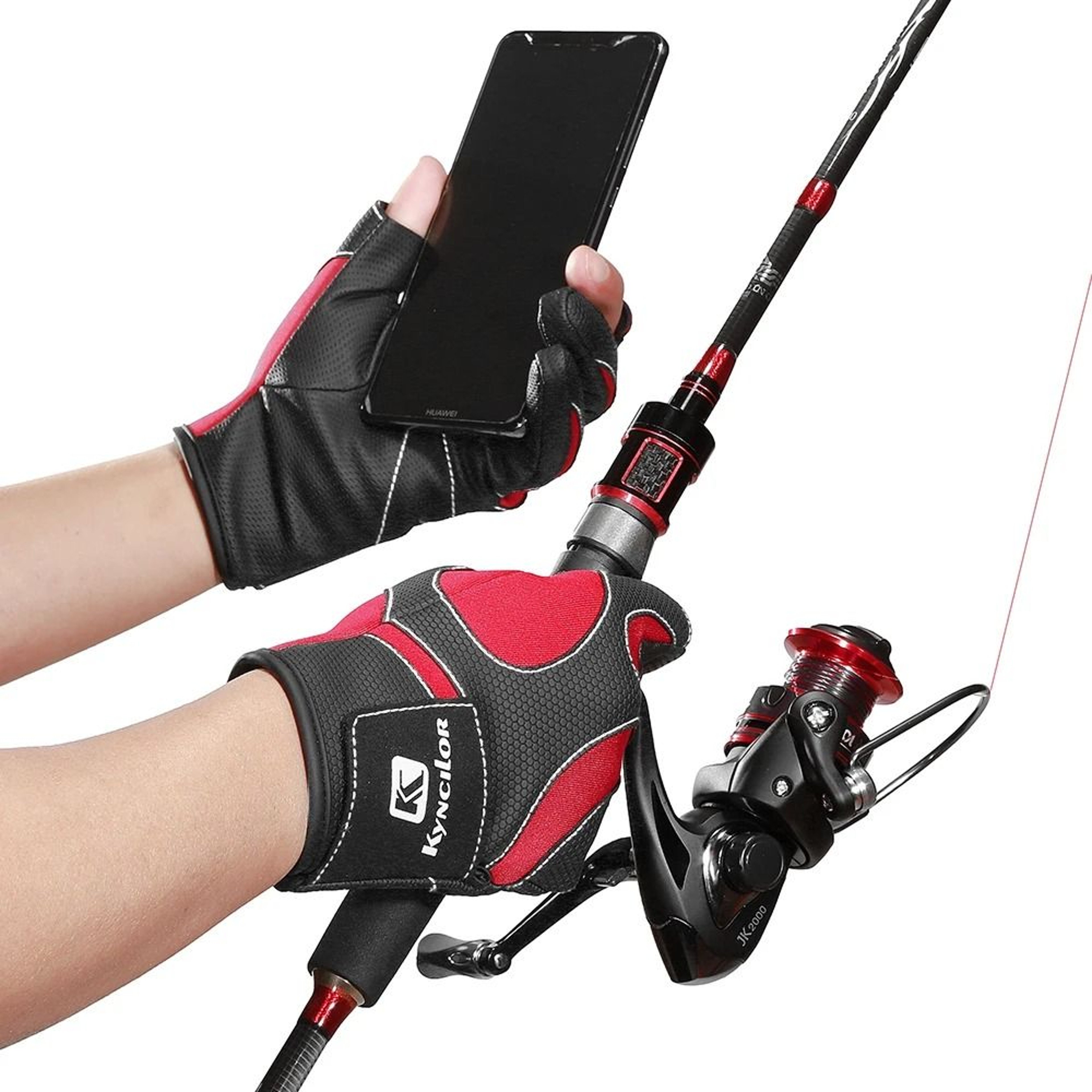 Three Finger Outdoor Sports Gloves For Fishing Cycling And Riding 5