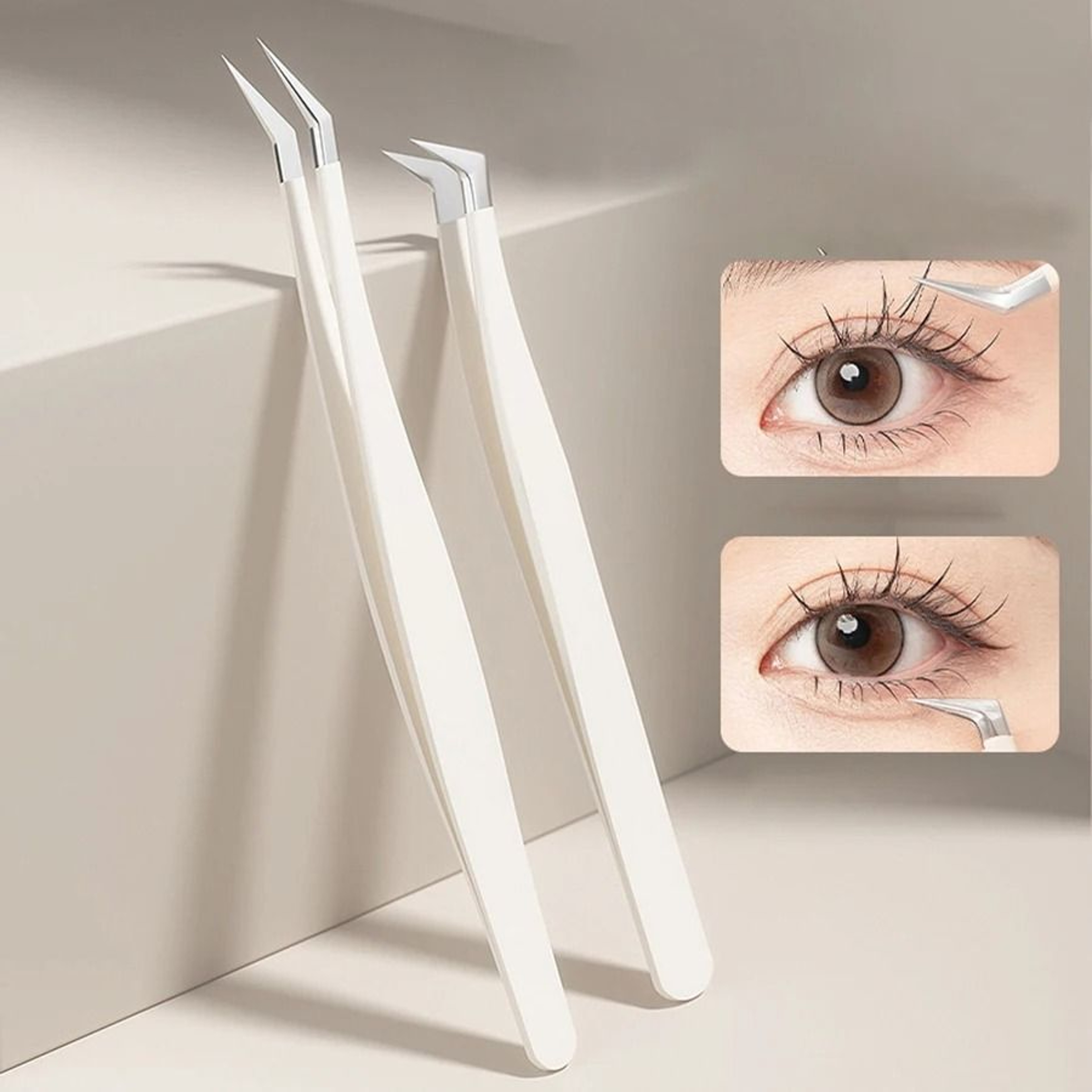 Stainless Steel Eyelash Extension Tweezers For Precision Lash Application 0