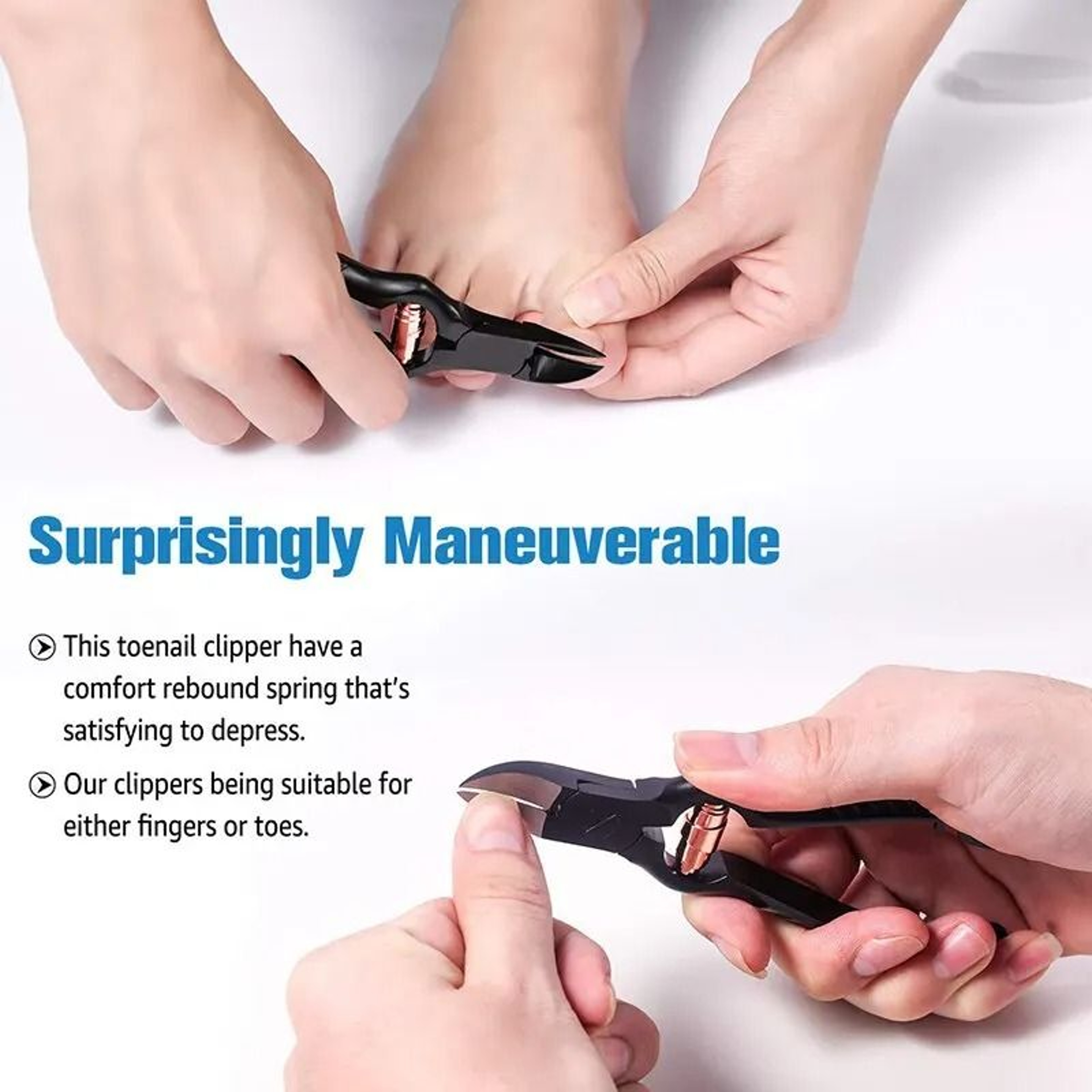 Heavy Duty Stainless Steel Toenail Clippers For Thick And Ingrown Nails 3