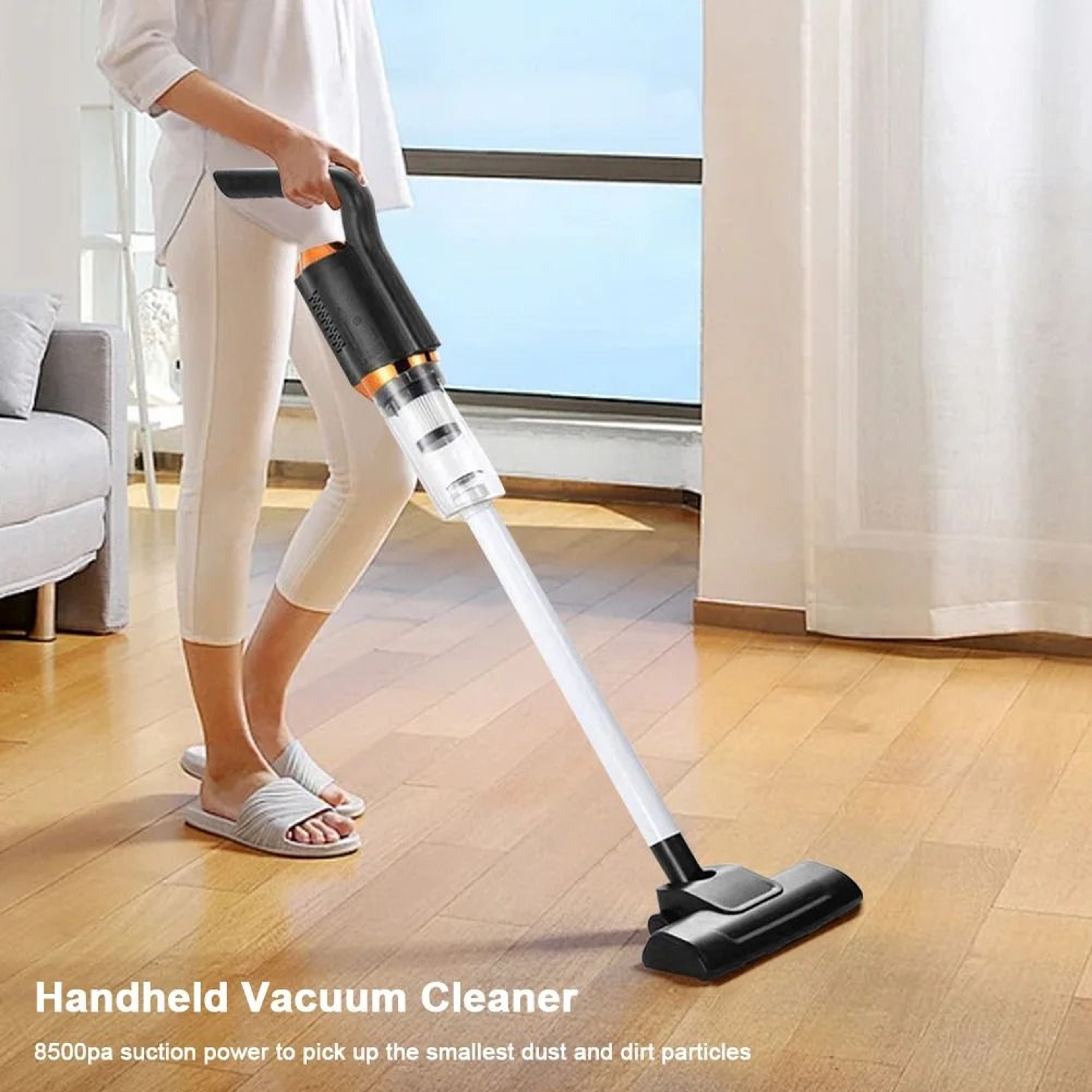 Wireless Handheld Vacuum Cleaner With Strong Suction For Home And Car 0