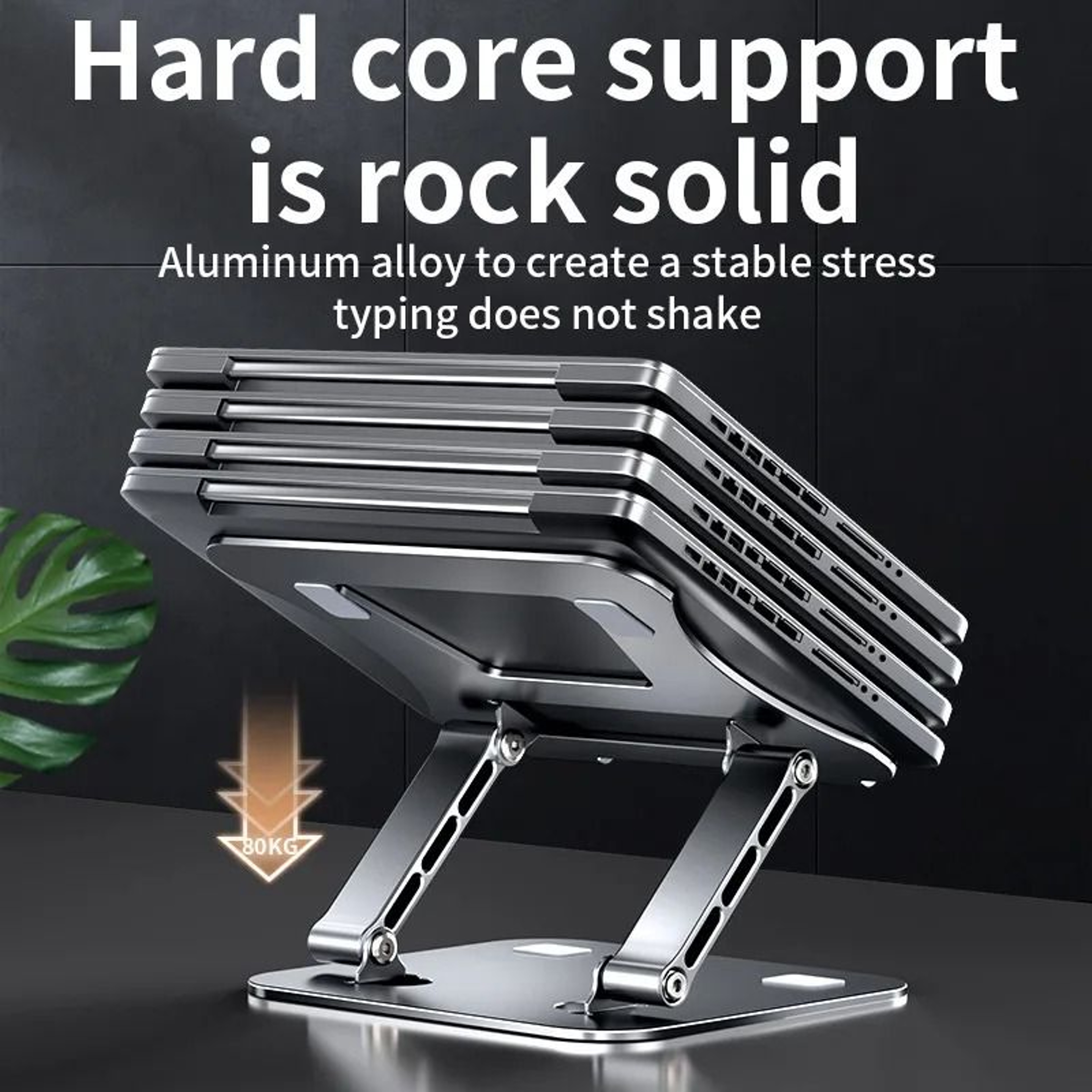 Adjustable Aluminum Laptop Stand For Desk And Tablet Use 3