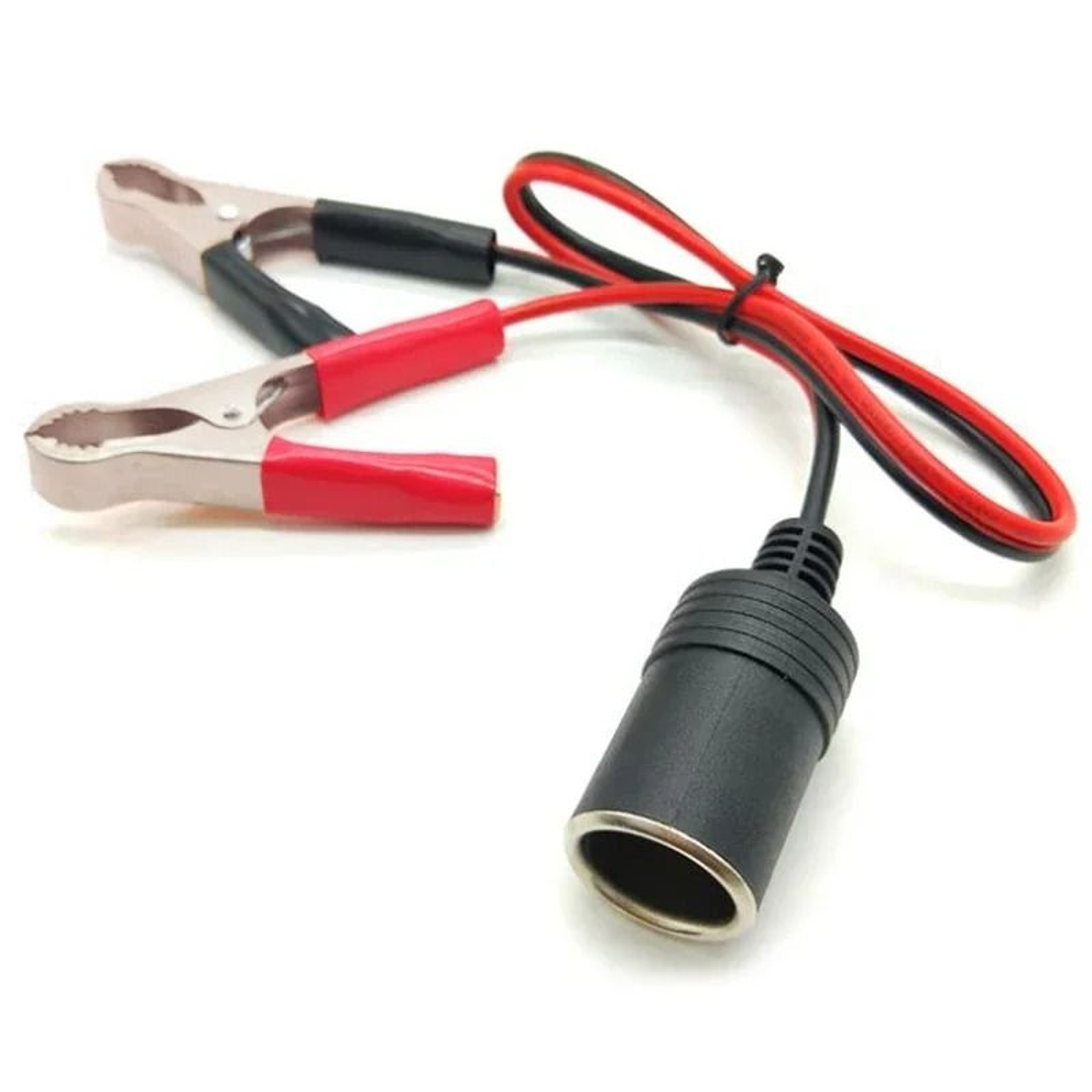 Car Battery Clip Adapter With Cigarette Lighter Socket For 12V Power Use 1
