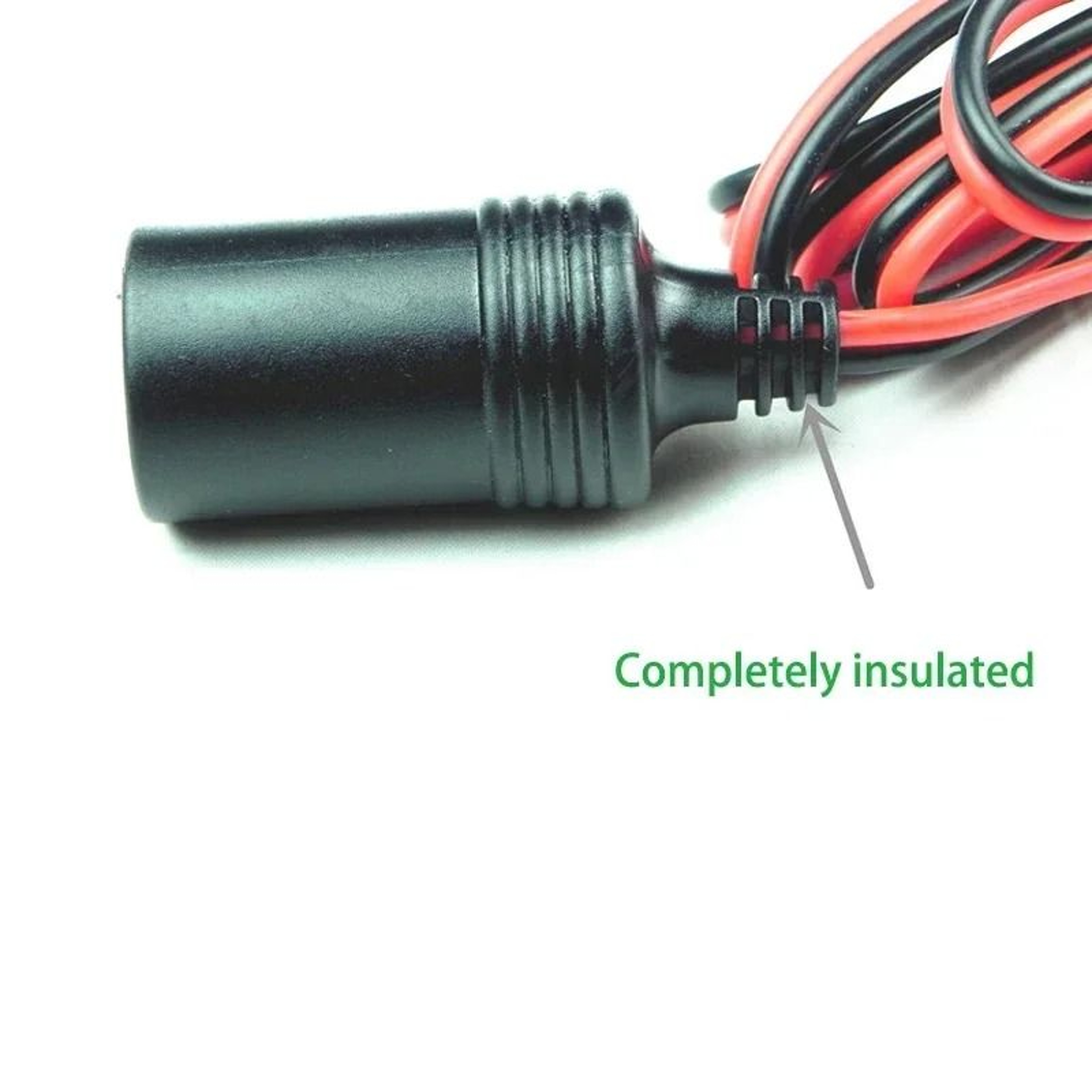 Car Battery Clip Adapter With Cigarette Lighter Socket For 12V Power Use 2