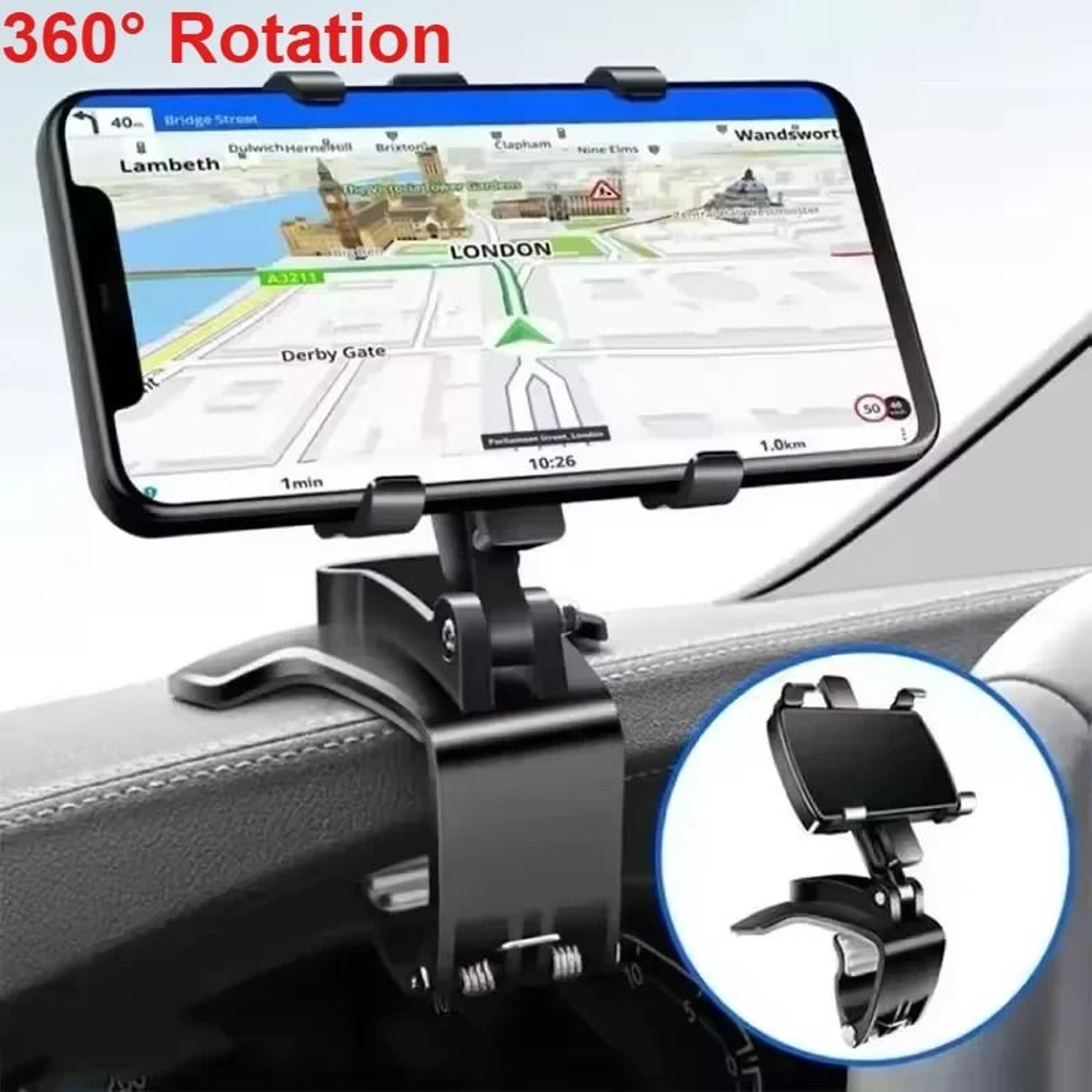 Universal Car Dashboard Phone Holder For Hands Free Navigation 0