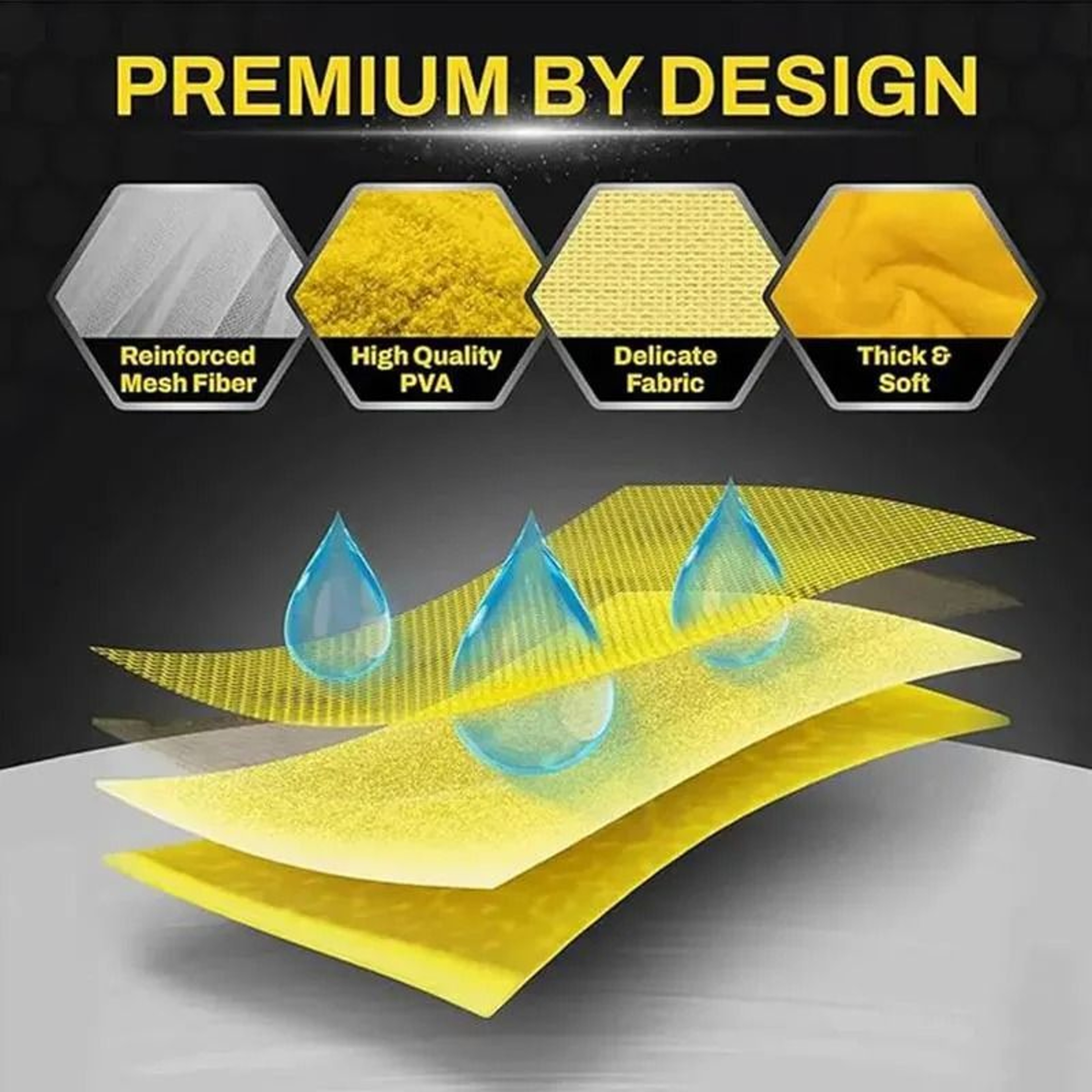 Premium PVA Quick Dry Car Wash Towel For Scratch Free Cleaning 4