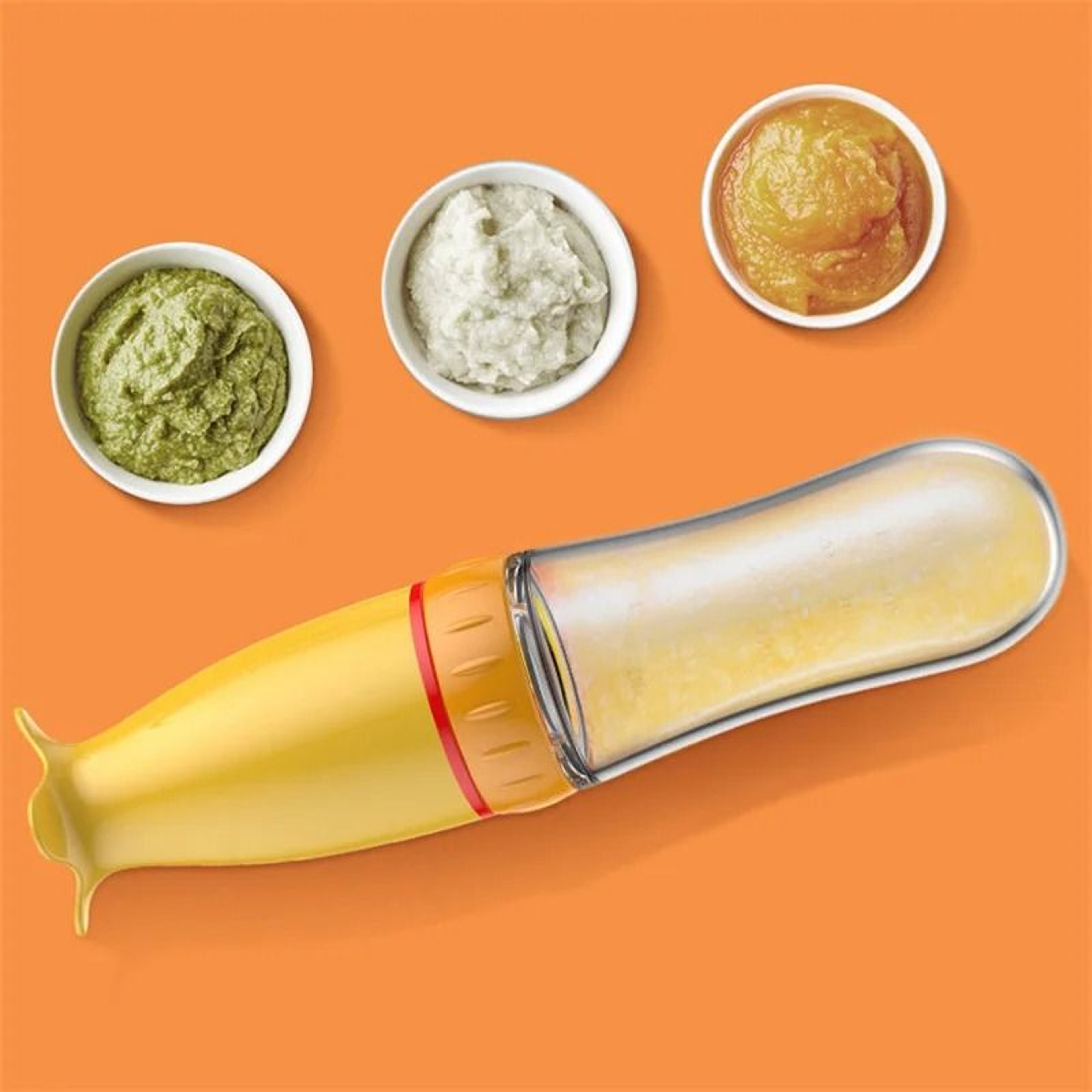 Silicone Baby Feeding Bottle With Squeeze Spoon For Rice Cereal And Milk 5