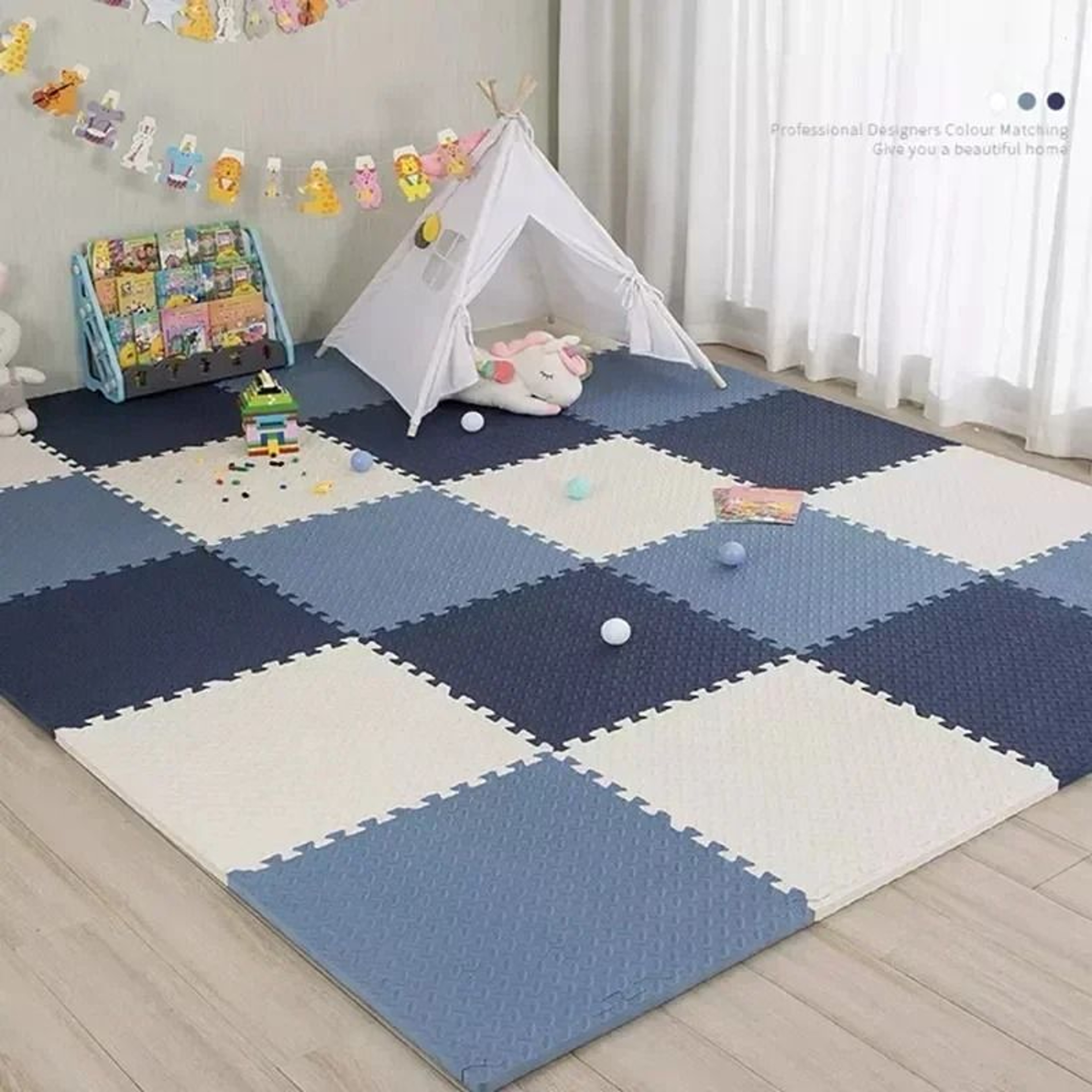 Interlocking Baby Puzzle Floor Play Mat For Kids Soft EVA Foam Carpet 0