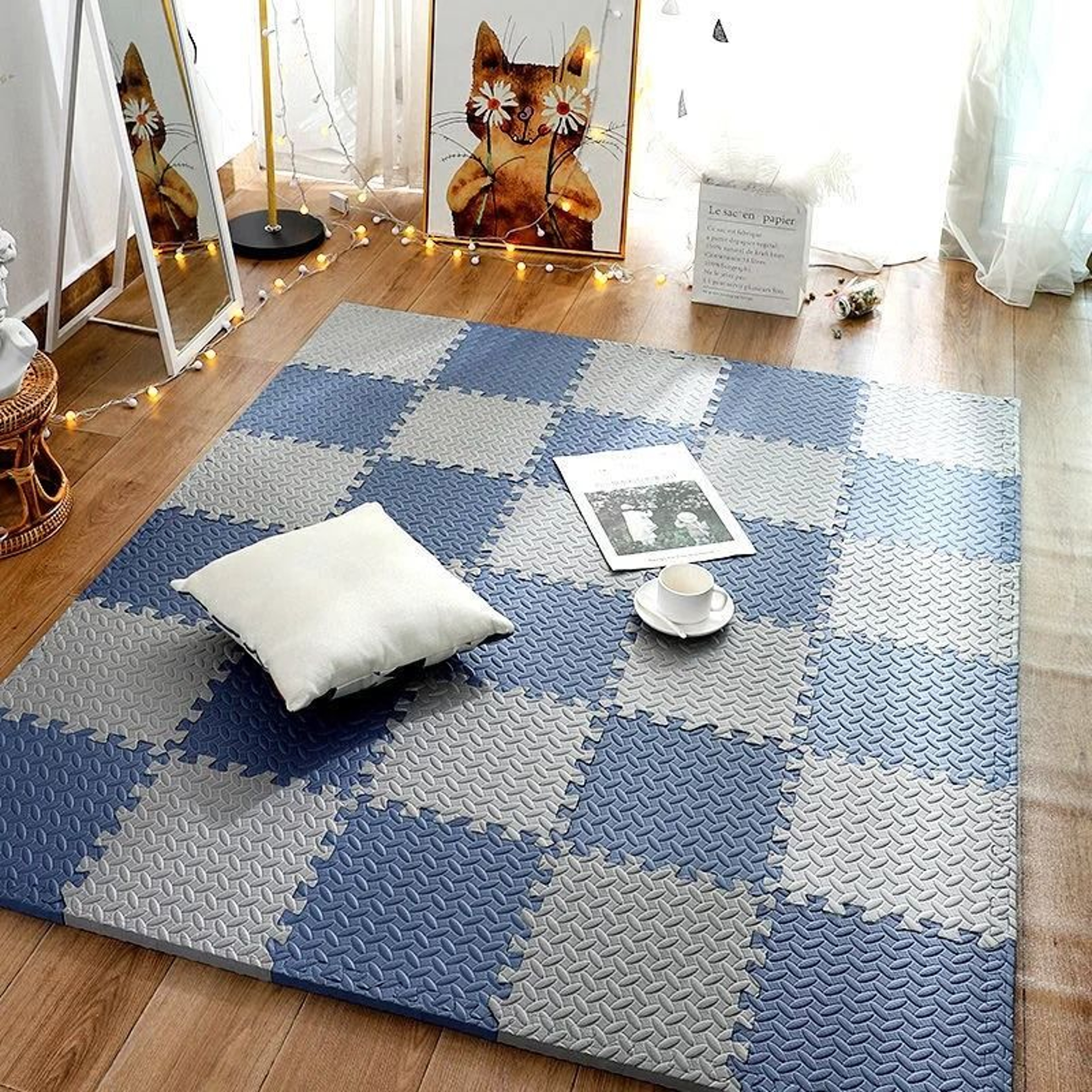 Interlocking Baby Puzzle Floor Play Mat For Kids Soft EVA Foam Carpet 17