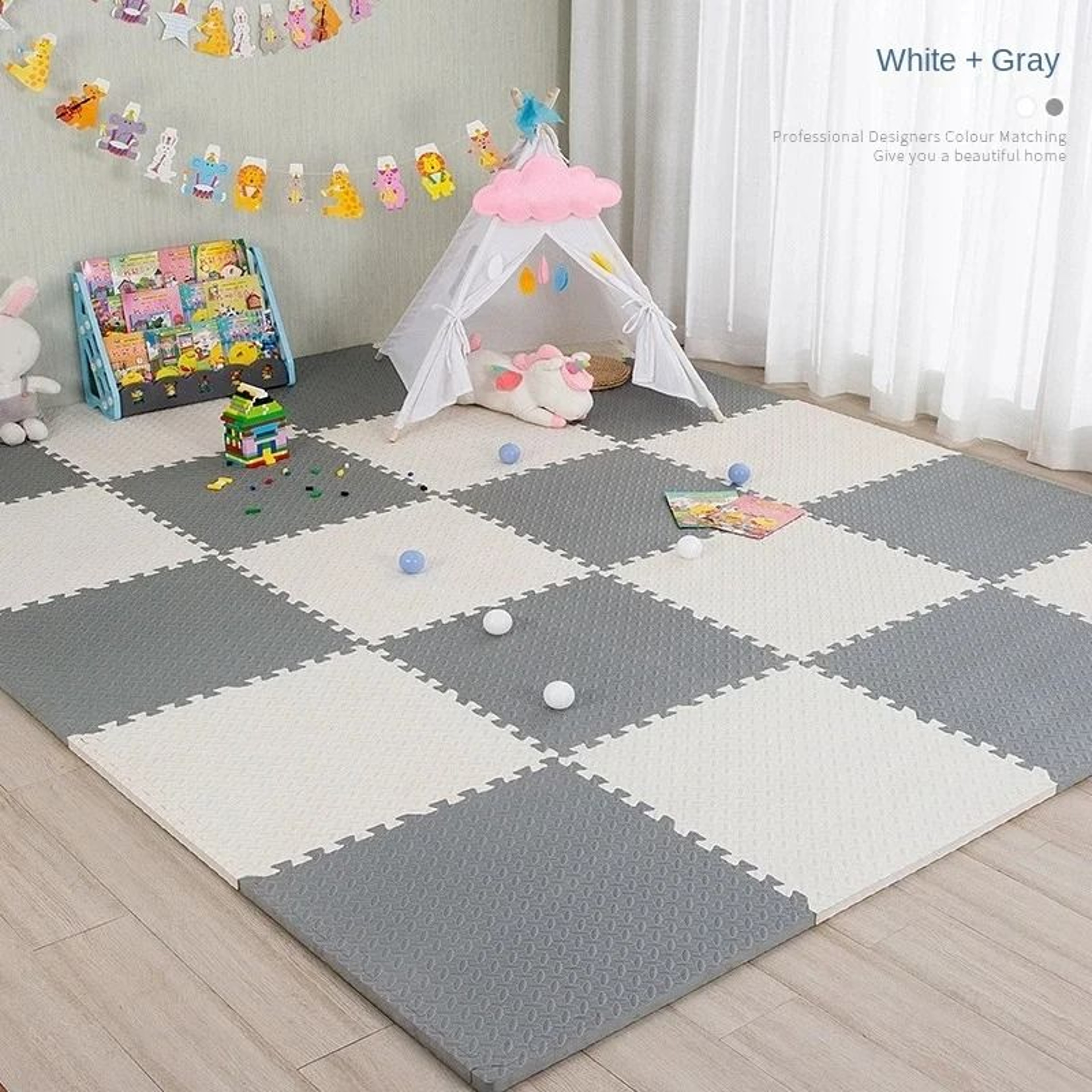 Interlocking Baby Puzzle Floor Play Mat For Kids Soft EVA Foam Carpet 7