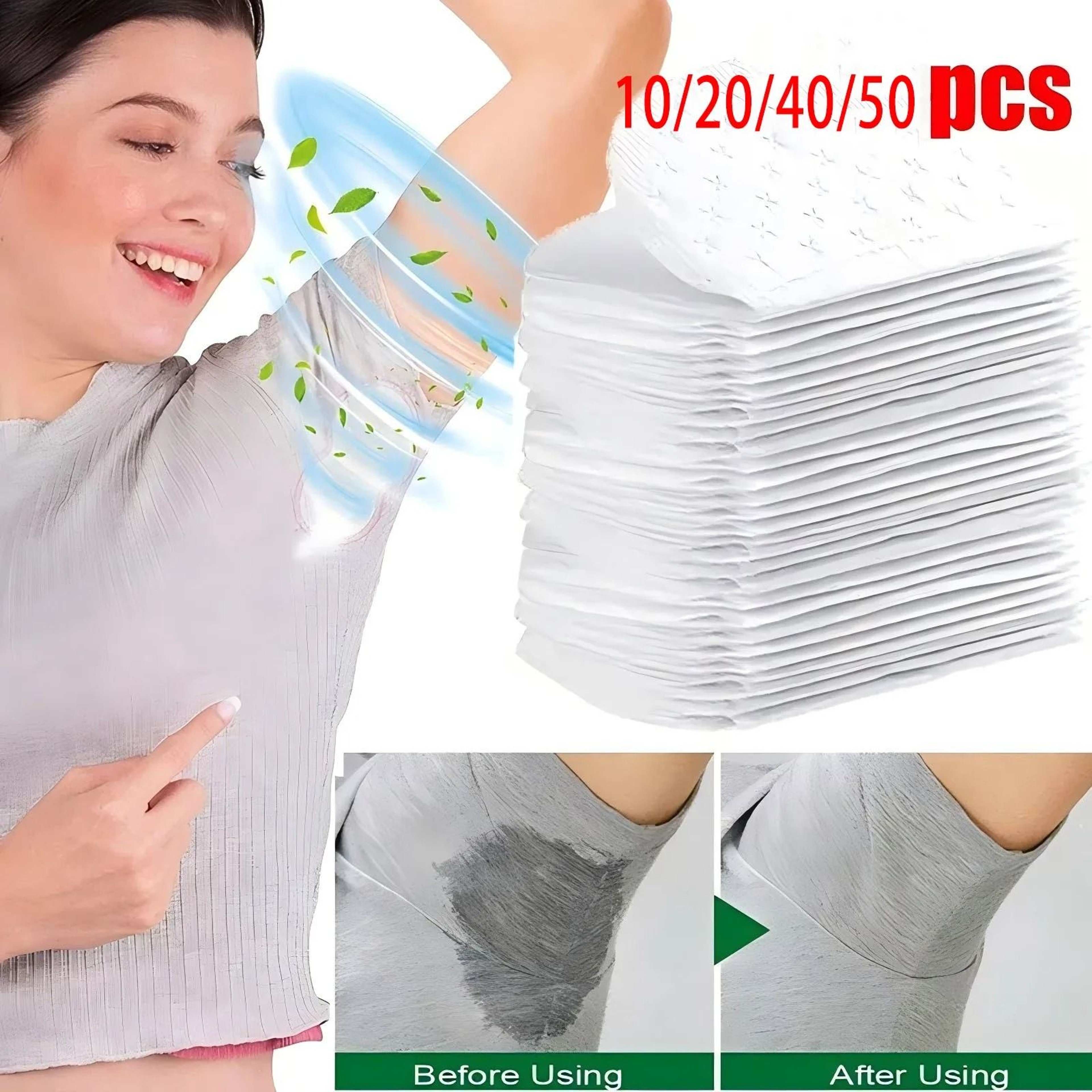 Unisex Disposable Underarm Sweat Pads For Sweat Absorption And Odor Protection 0