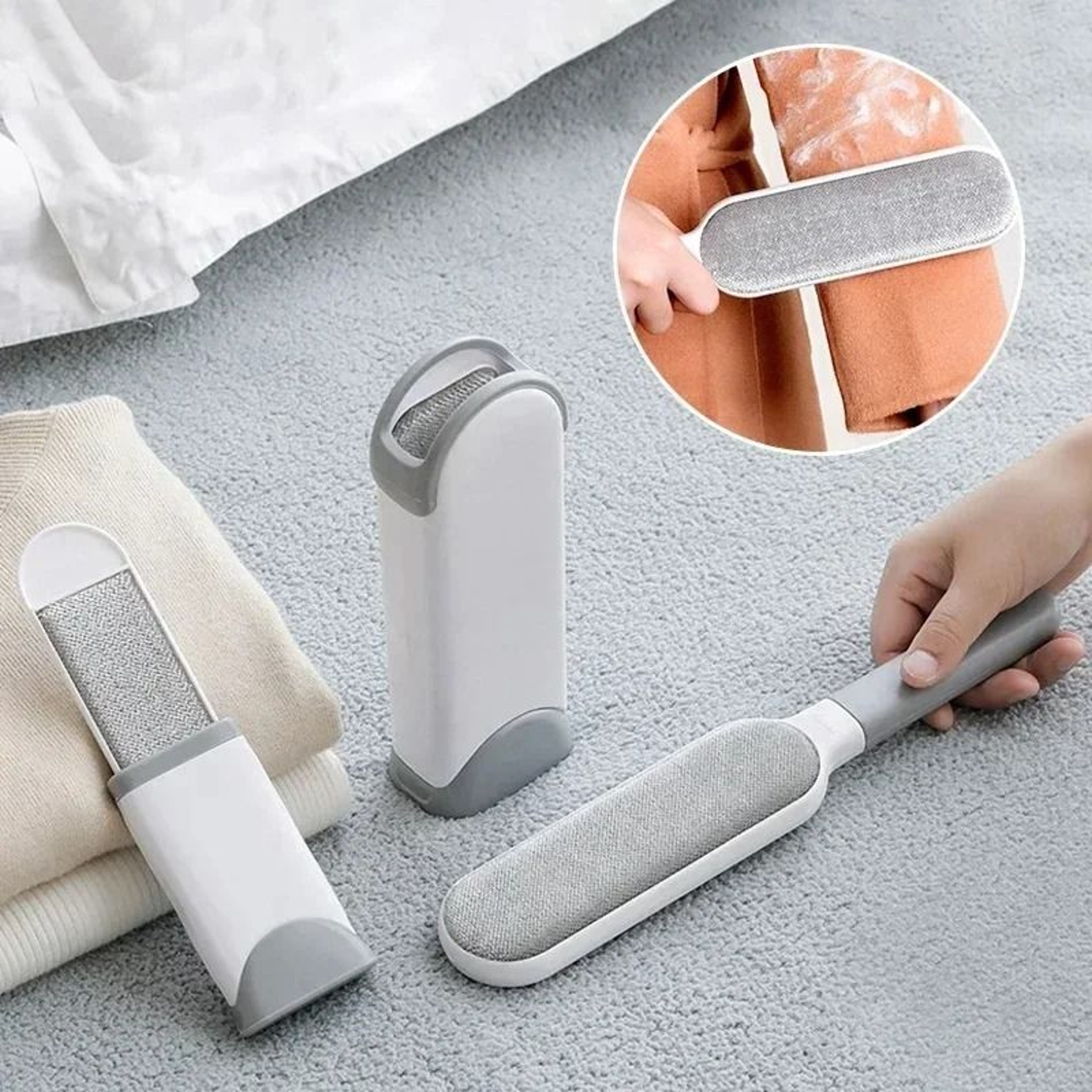 Reusable Pet Hair Remover Brush For Furniture Clothes And Bedding 0