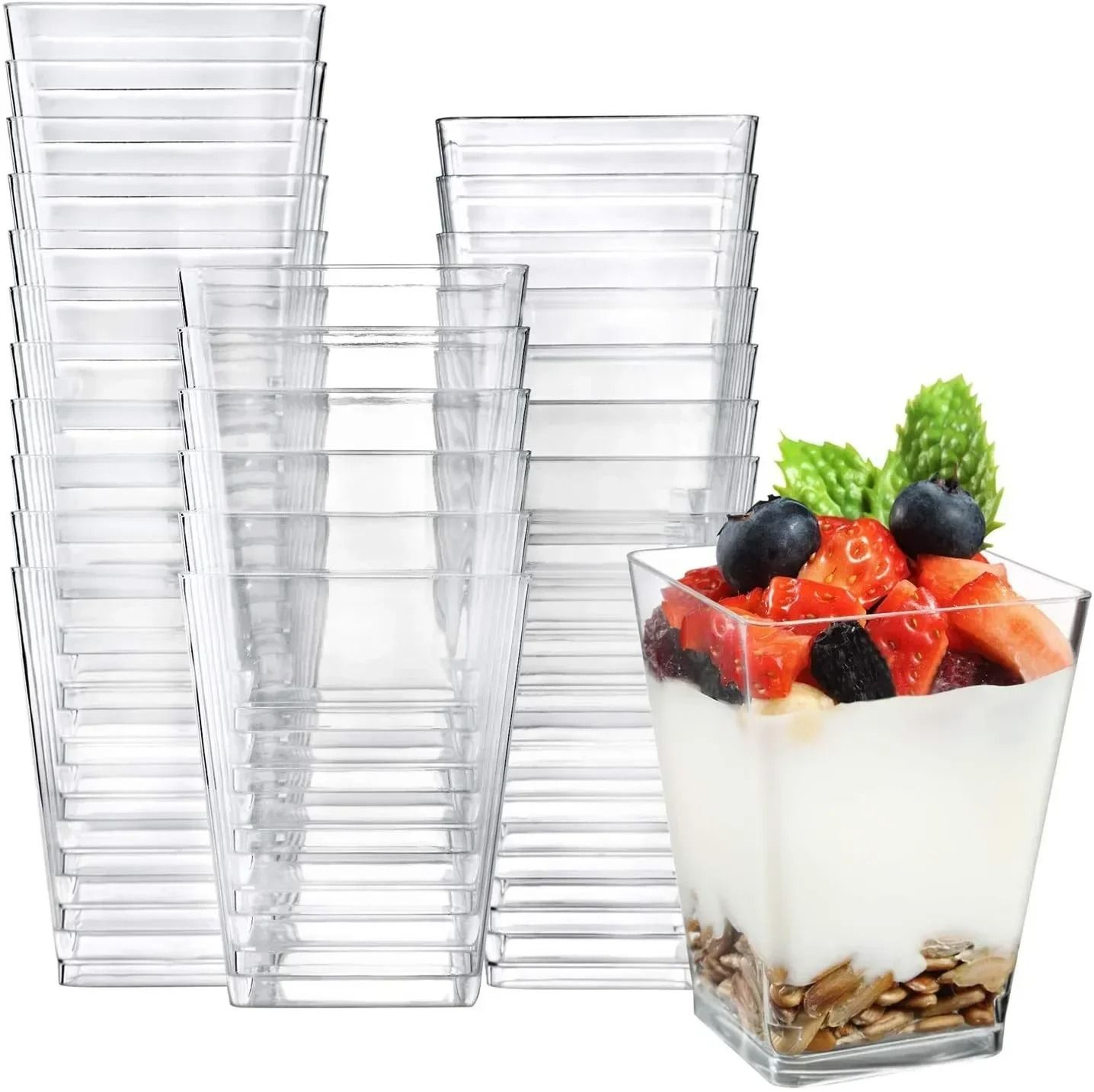 Mini Ladder Shaped Disposable Dessert Cups For Parties And Treats 2