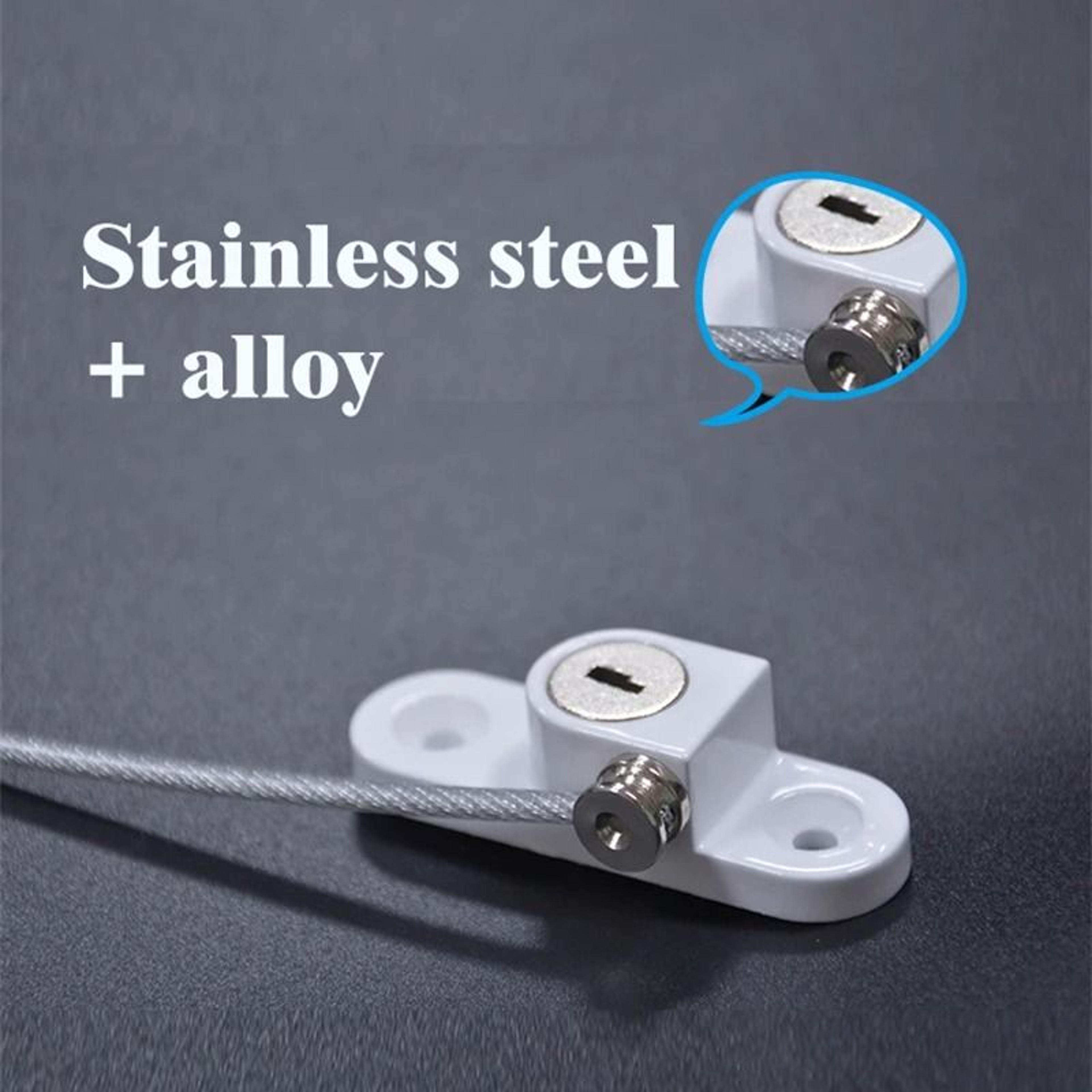 Stainless Steel Cable Window Safety Lock For Child Protection 4