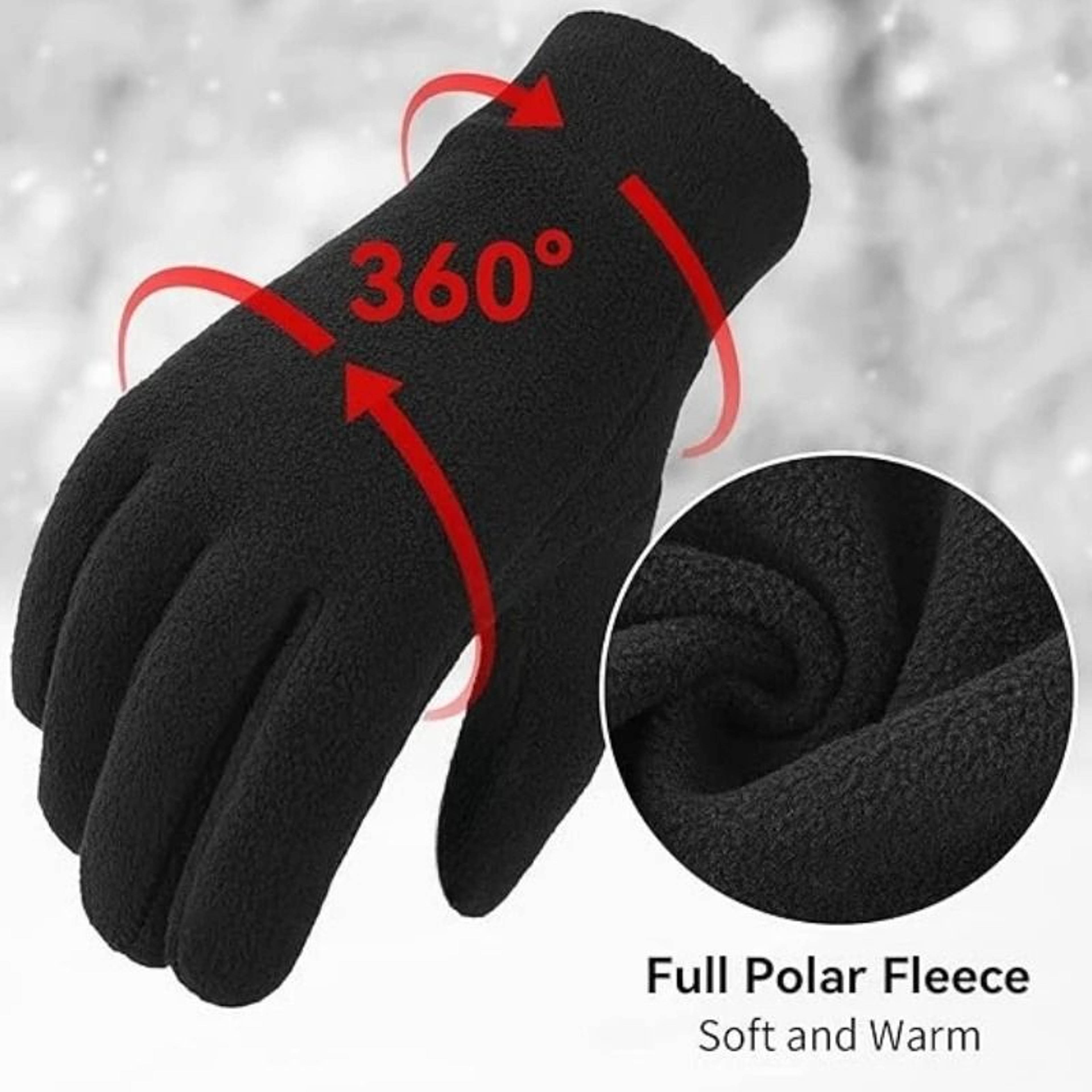 Warm Winter Touchscreen Gloves For Men And Women Outdoor Activities 1