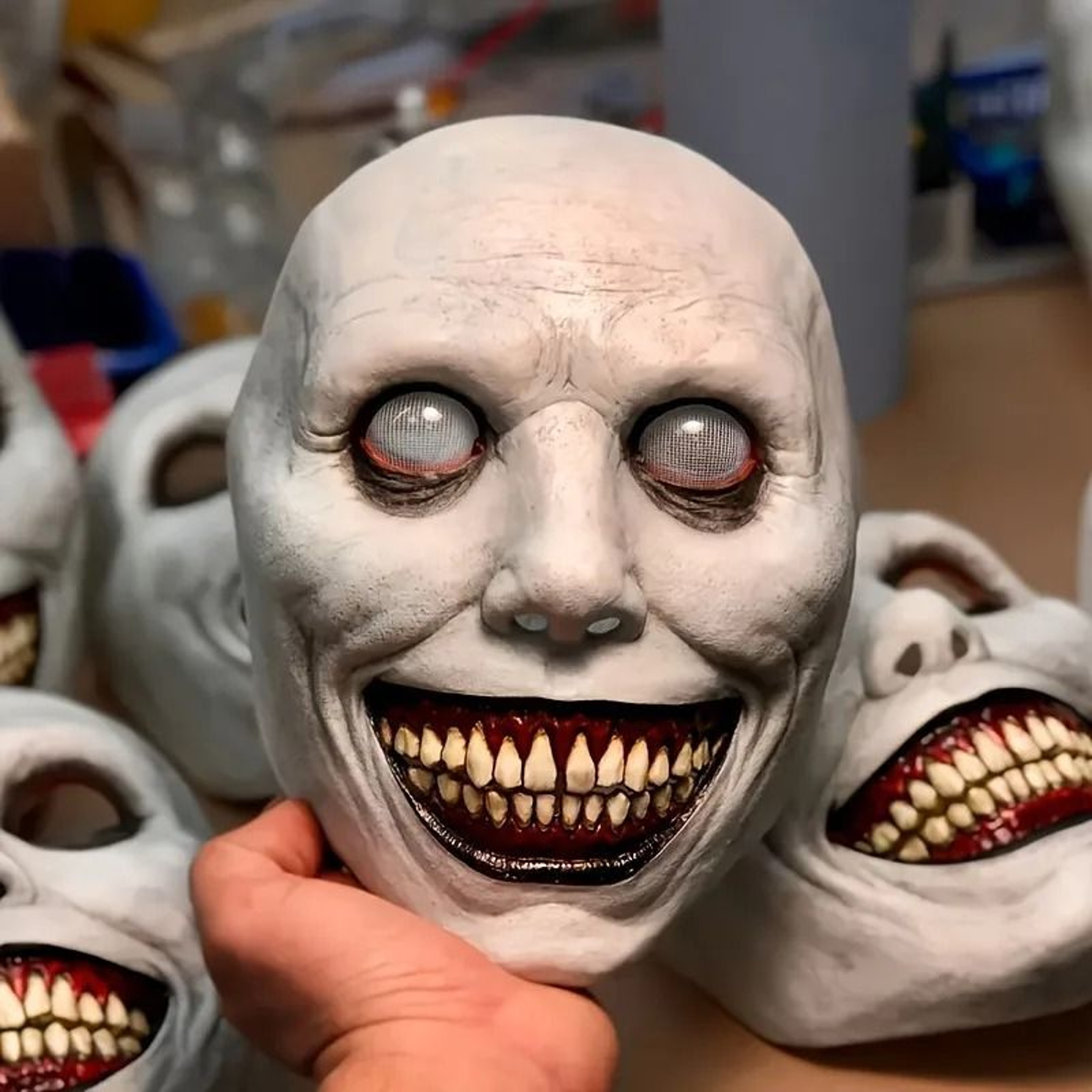 Christmas Scary Zombie And Clown Dual Face Costume Mask 0