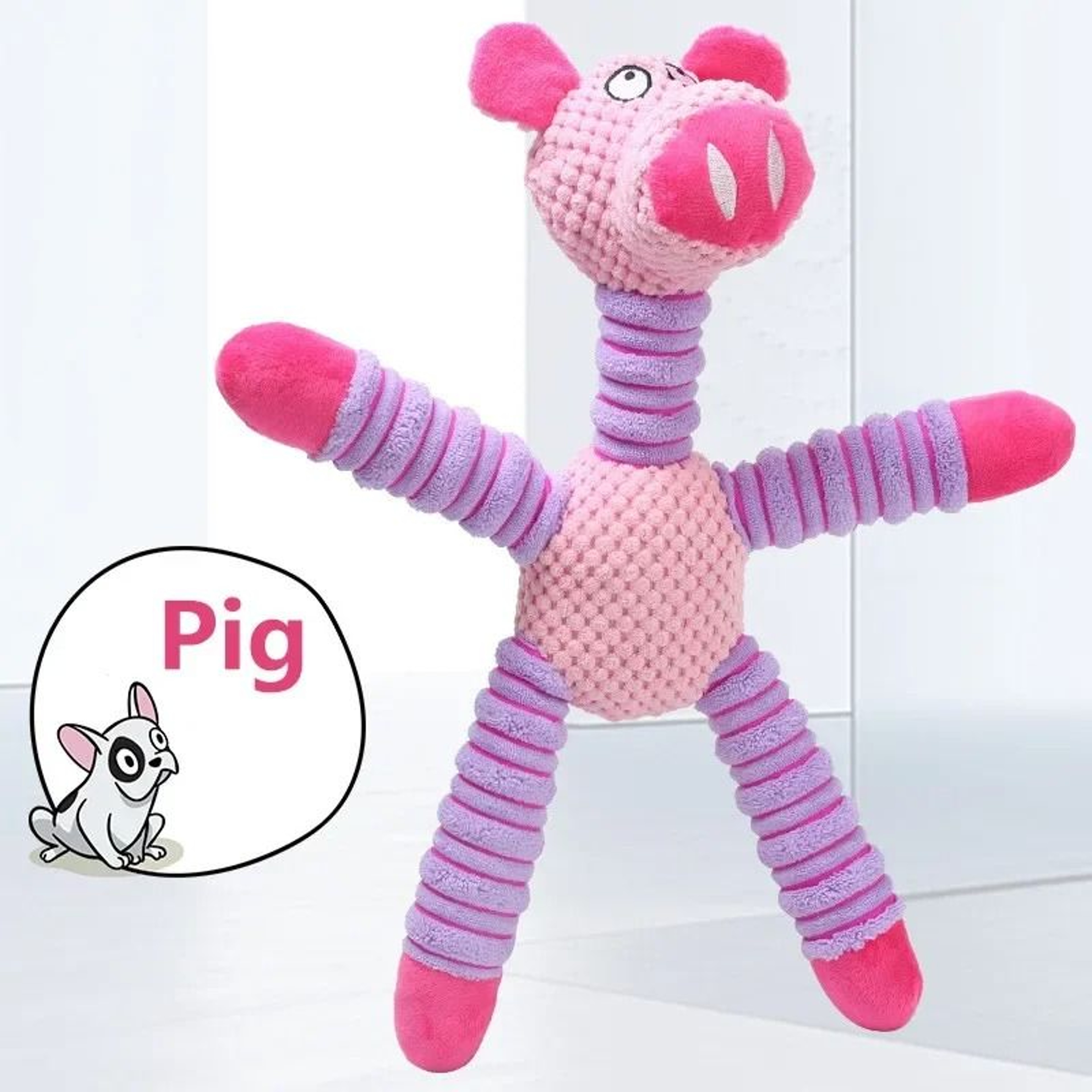 Indestructible Plush Dog Chew Toy For Training Comfort And Play 7