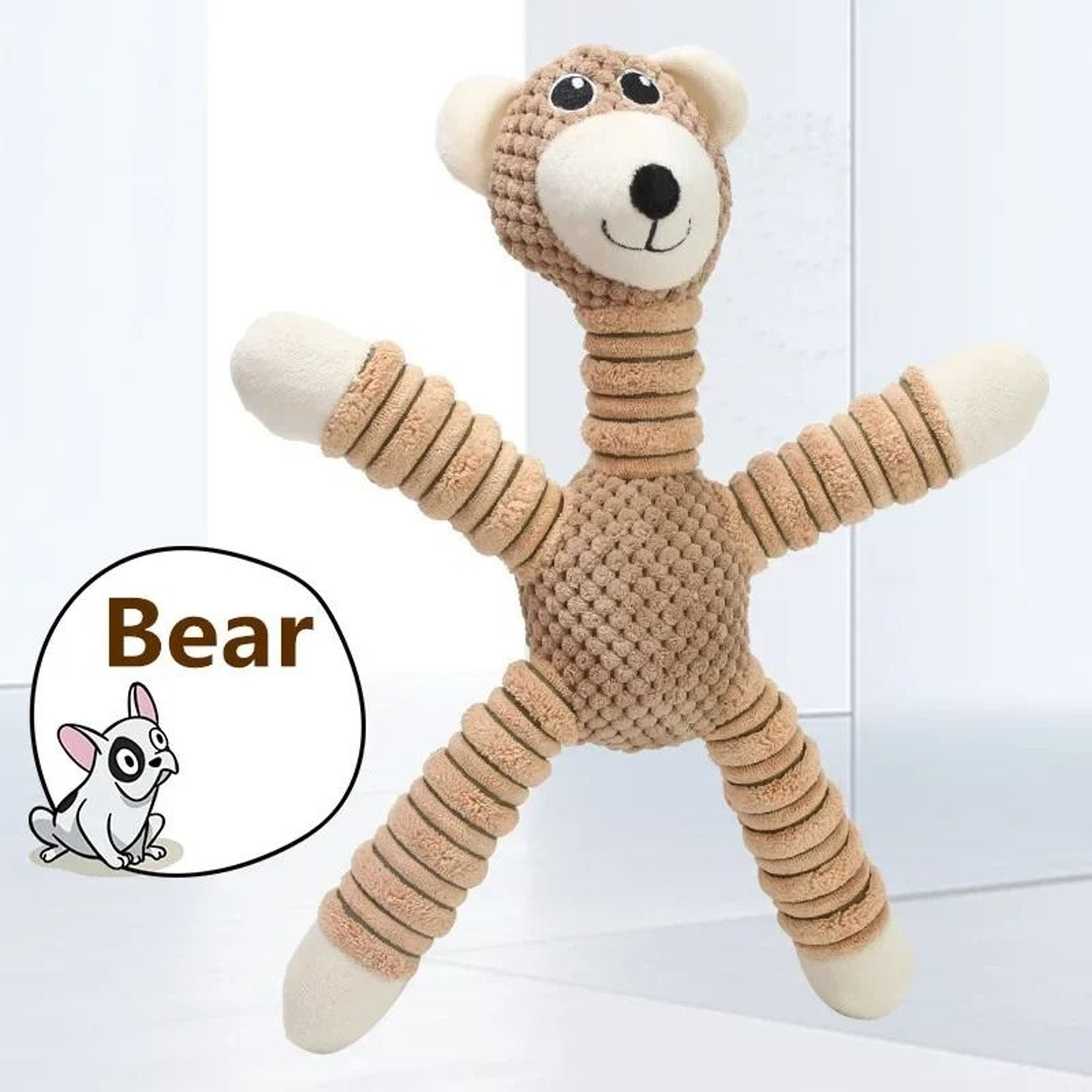 Indestructible Plush Dog Chew Toy For Training Comfort And Play 8