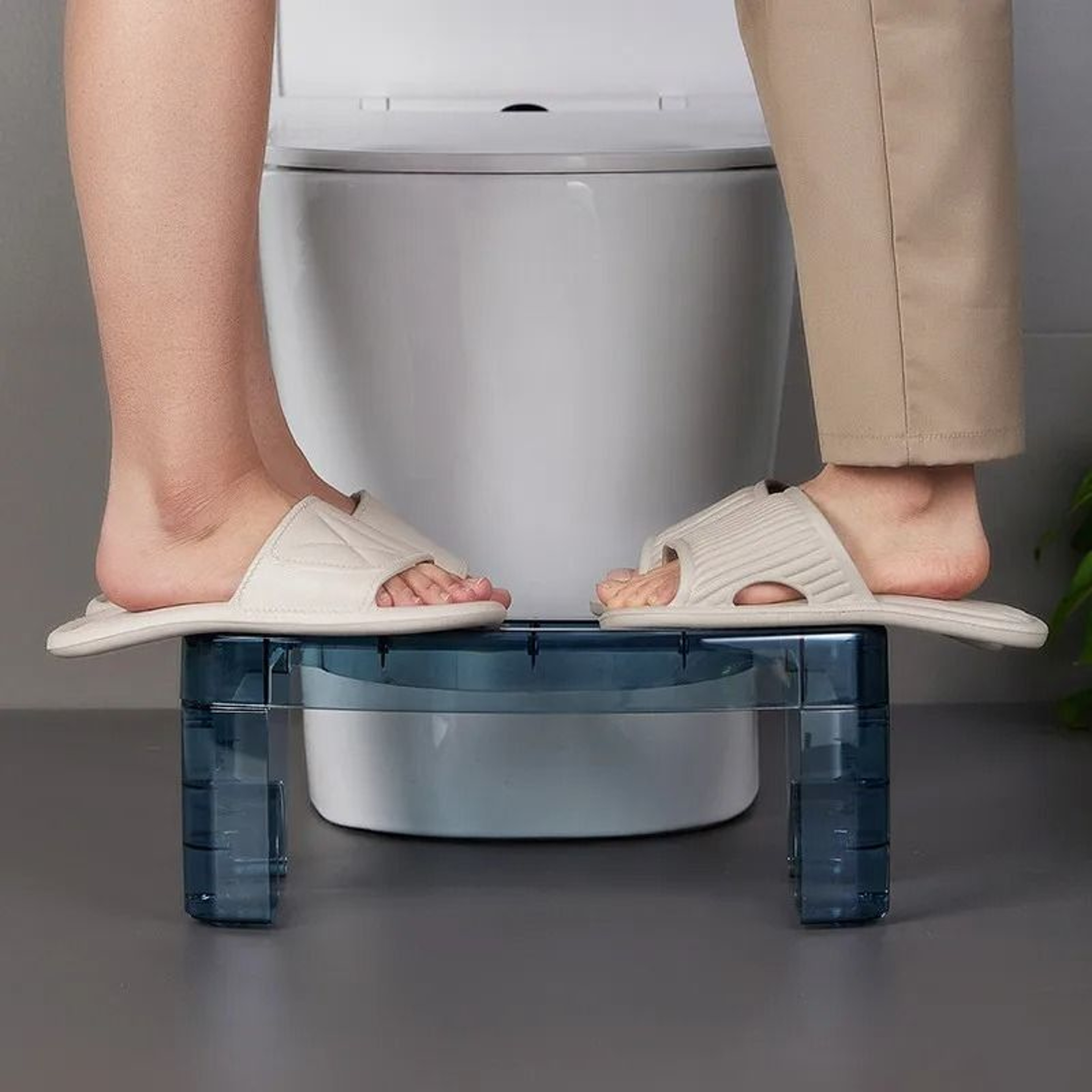 Ergonomic Toilet Squatting Stool With Two Step Levels For Better Posture 2