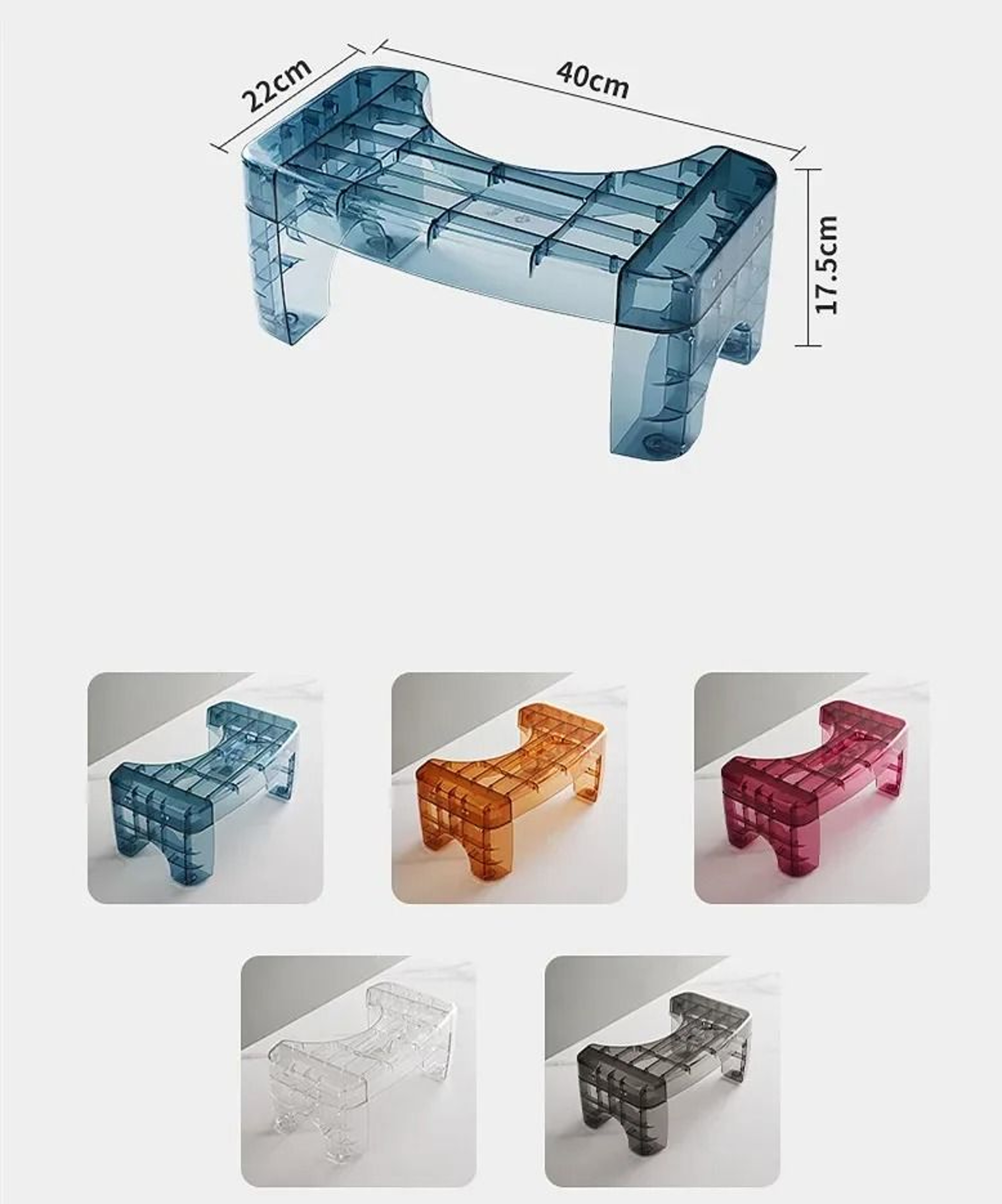 Ergonomic Toilet Squatting Stool With Two Step Levels For Better Posture 5