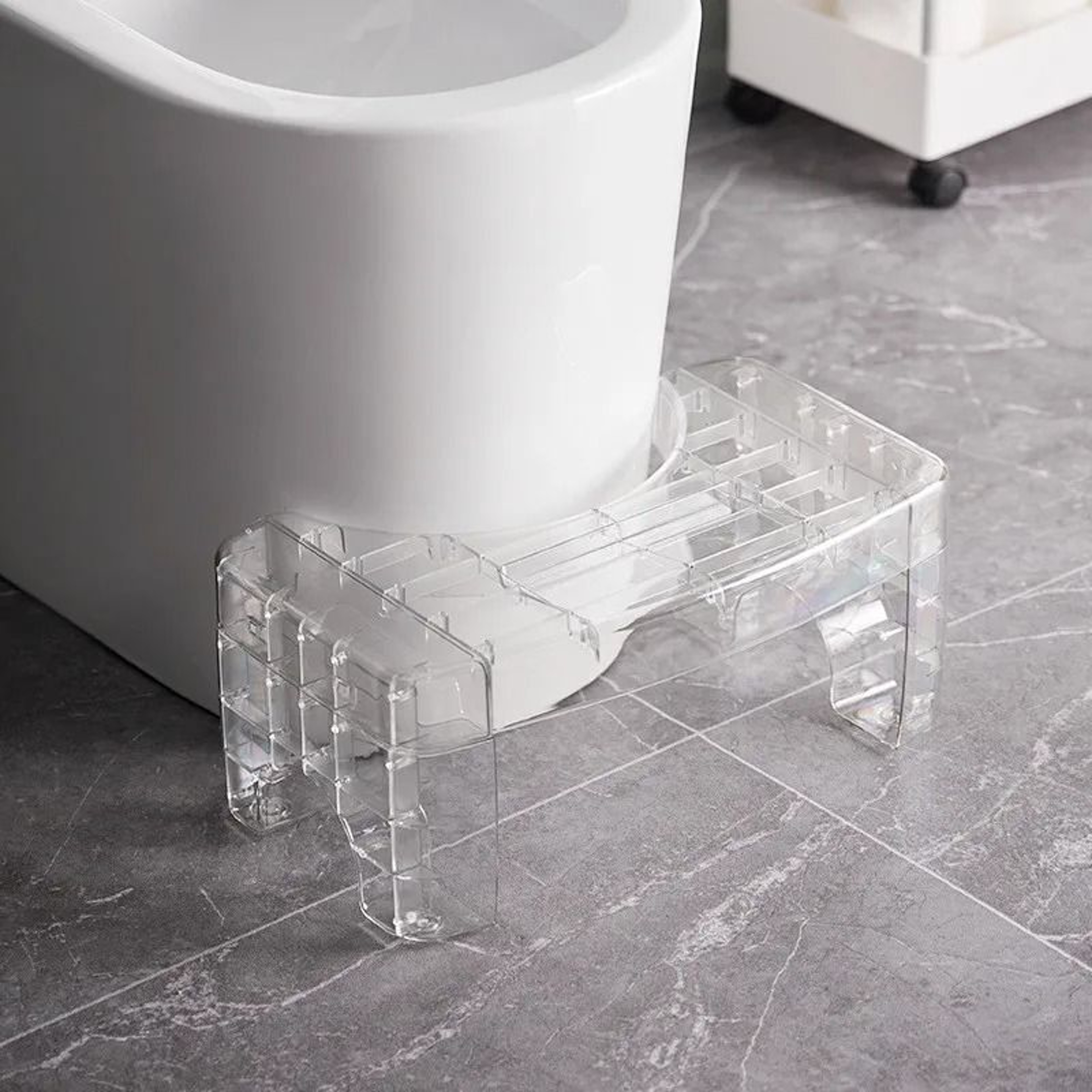 Ergonomic Toilet Squatting Stool With Two Step Levels For Better Posture 8