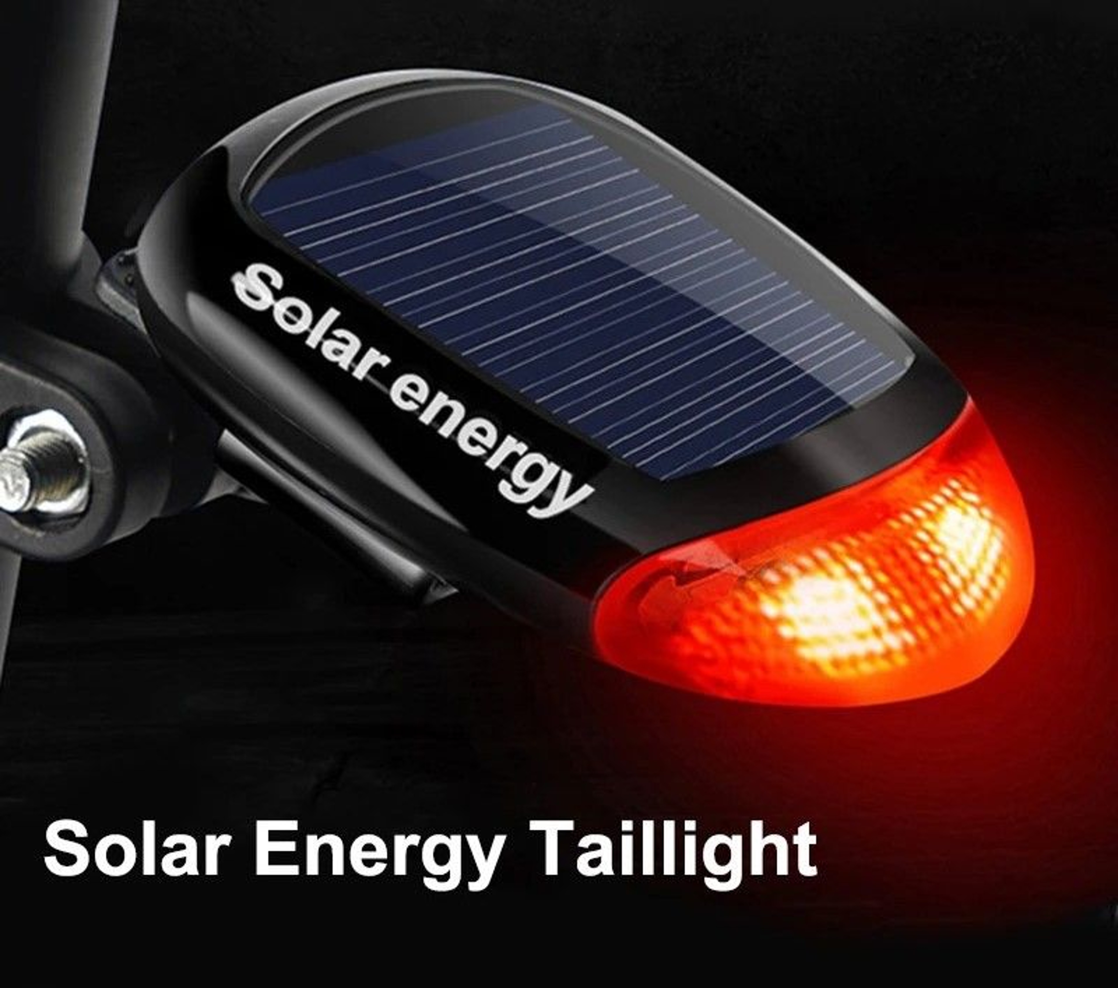 Keep Your Bike Visible And Safe In Low Light With This Solar Powered Bicycle Rear Tail Light Design 0