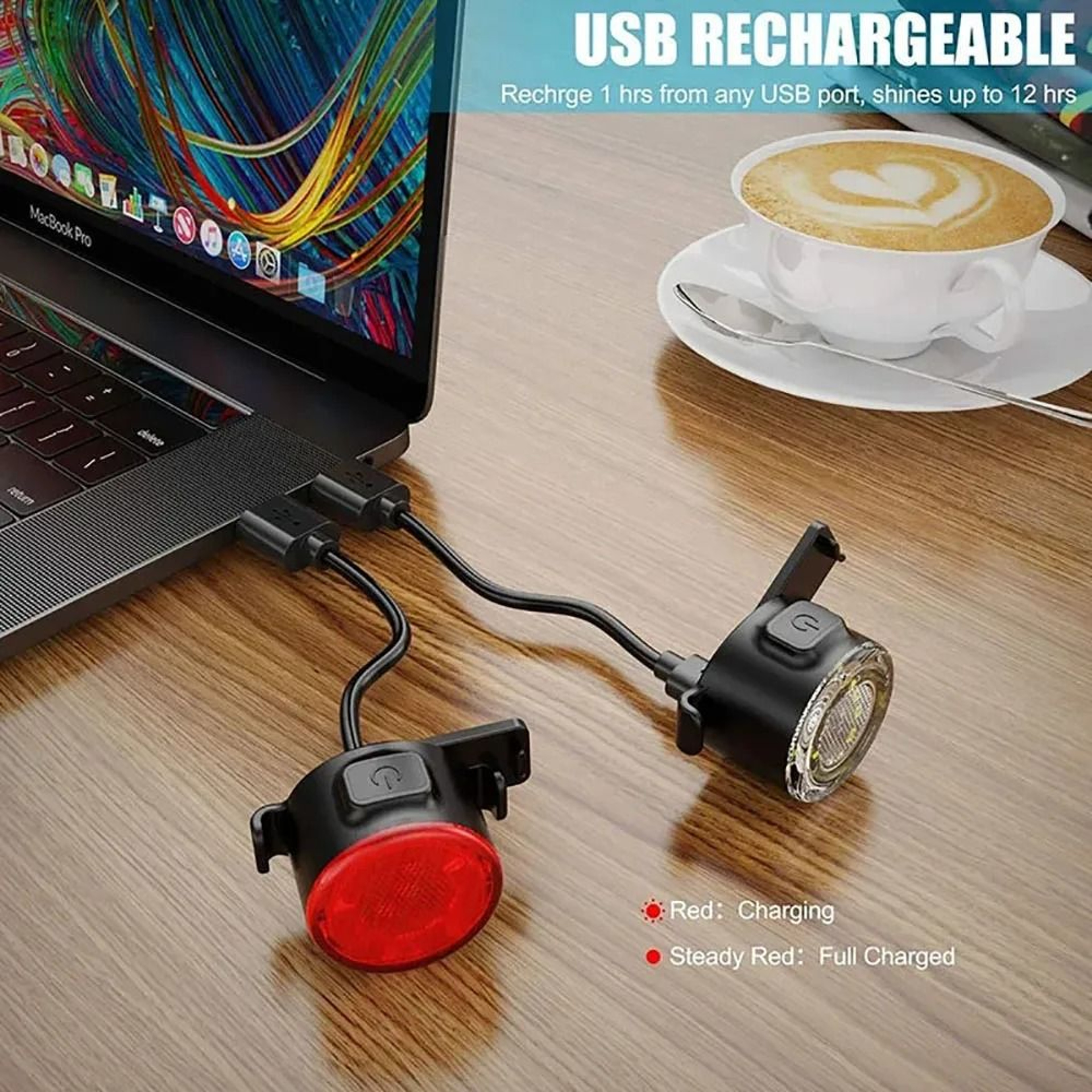 Increase Your Visibility And Safety During Night Rides With This Rechargeable Bike Light Set Featur 3
