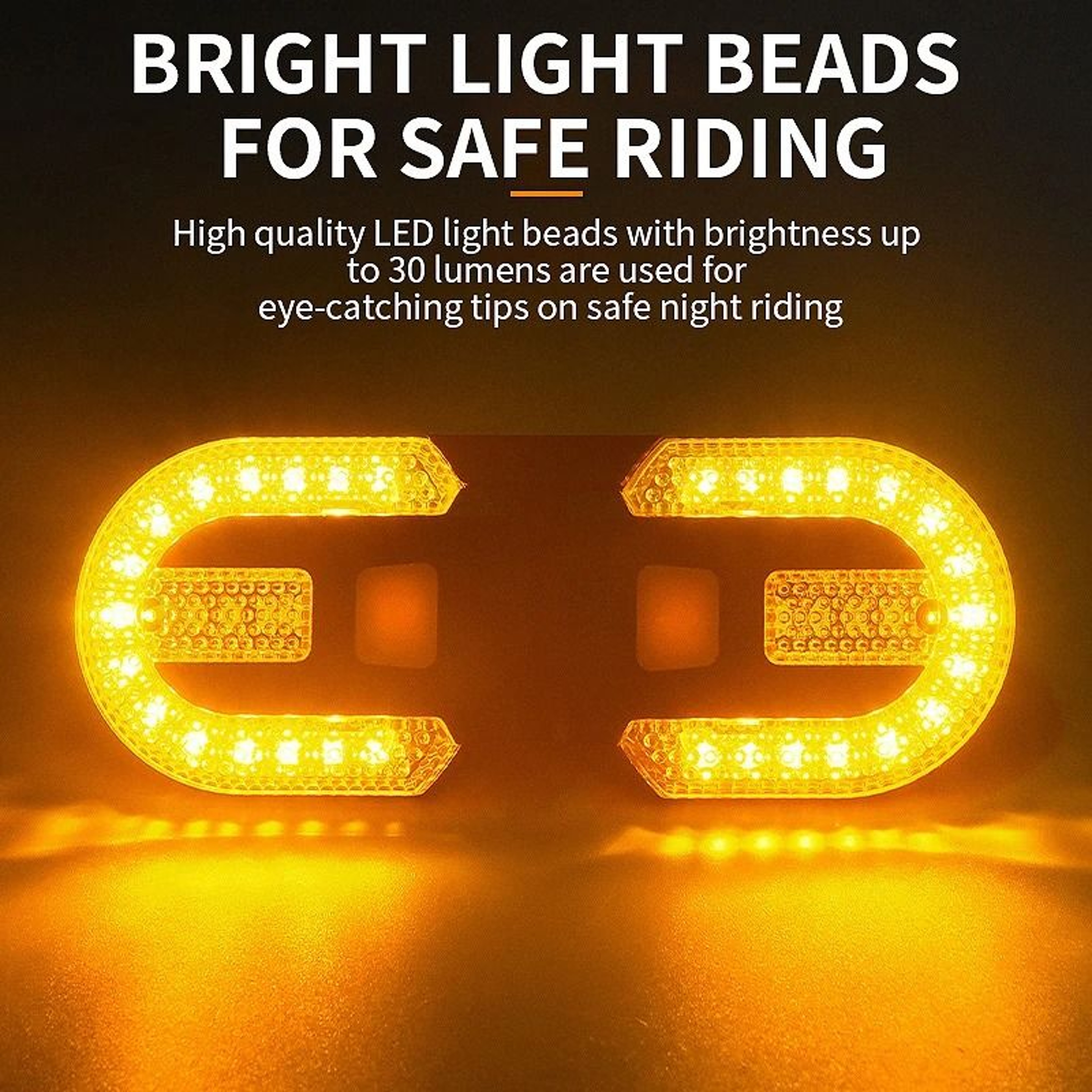 Wireless Bicycle Turn Signal Rear Light With USB Rechargeable LED Tail Lamp 2