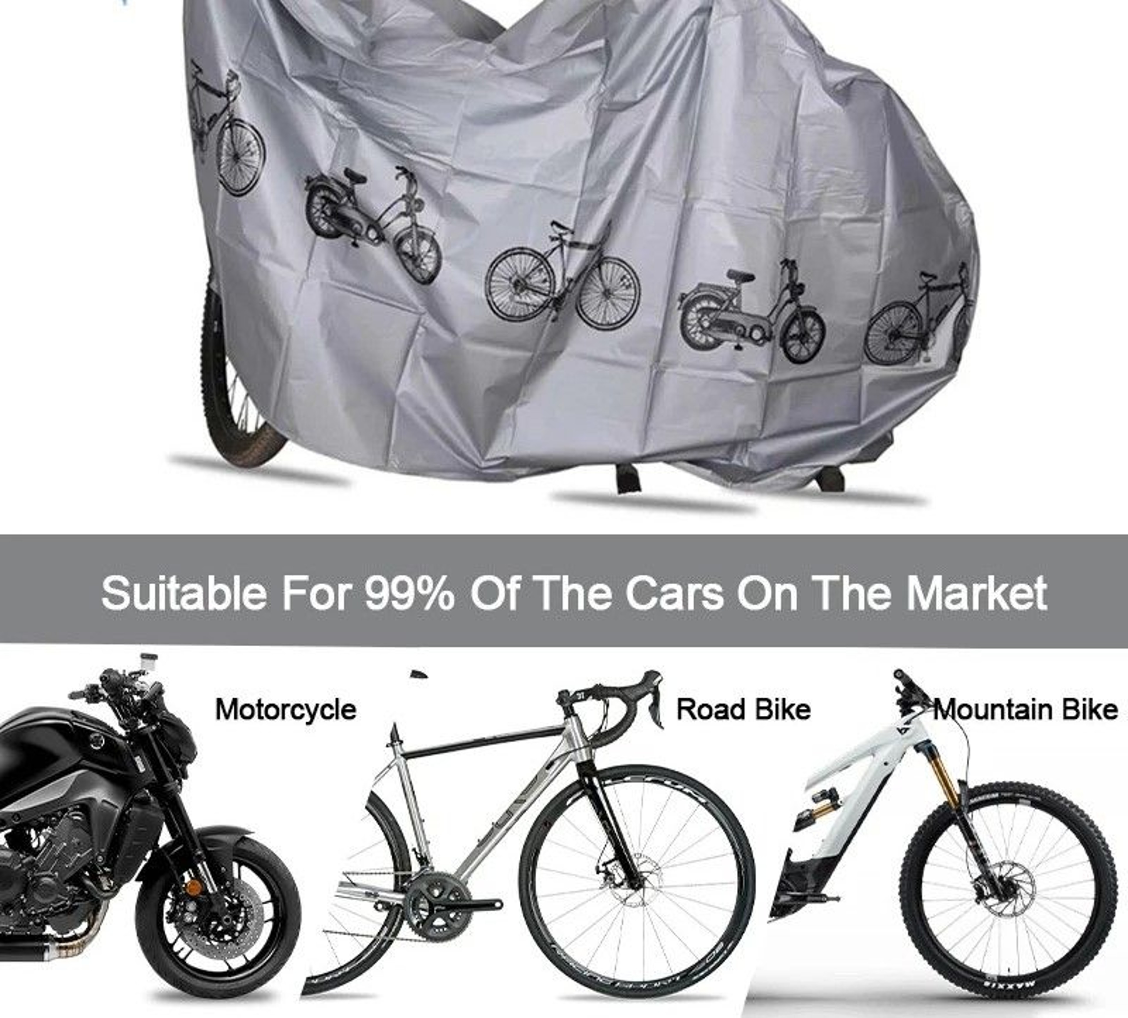 Waterproof Outdoor Bicycle Cover For Dustproof UV Protection 4