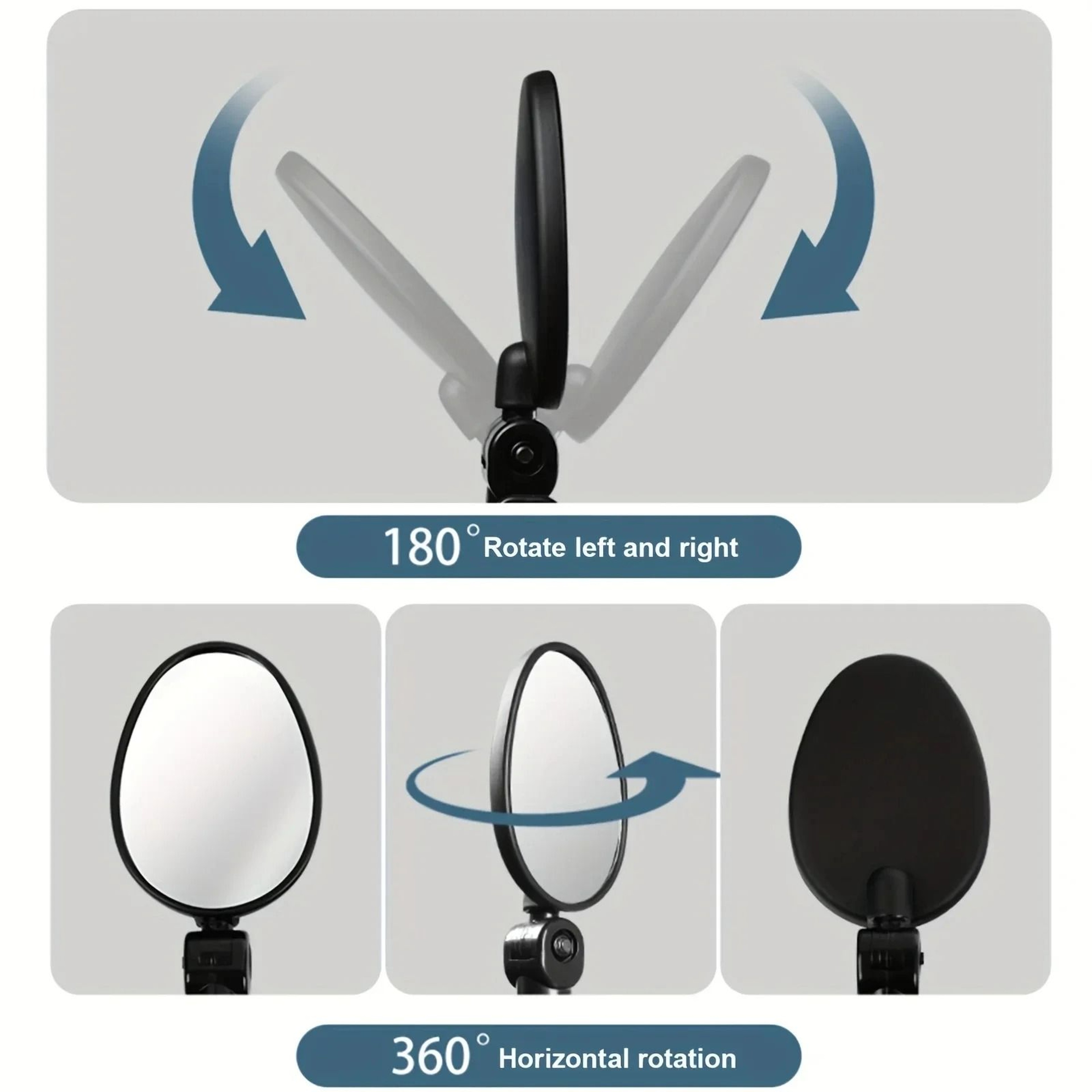 Adjustable 360 Degree Cycling Rear View Mirror For Bike Handlebar 2