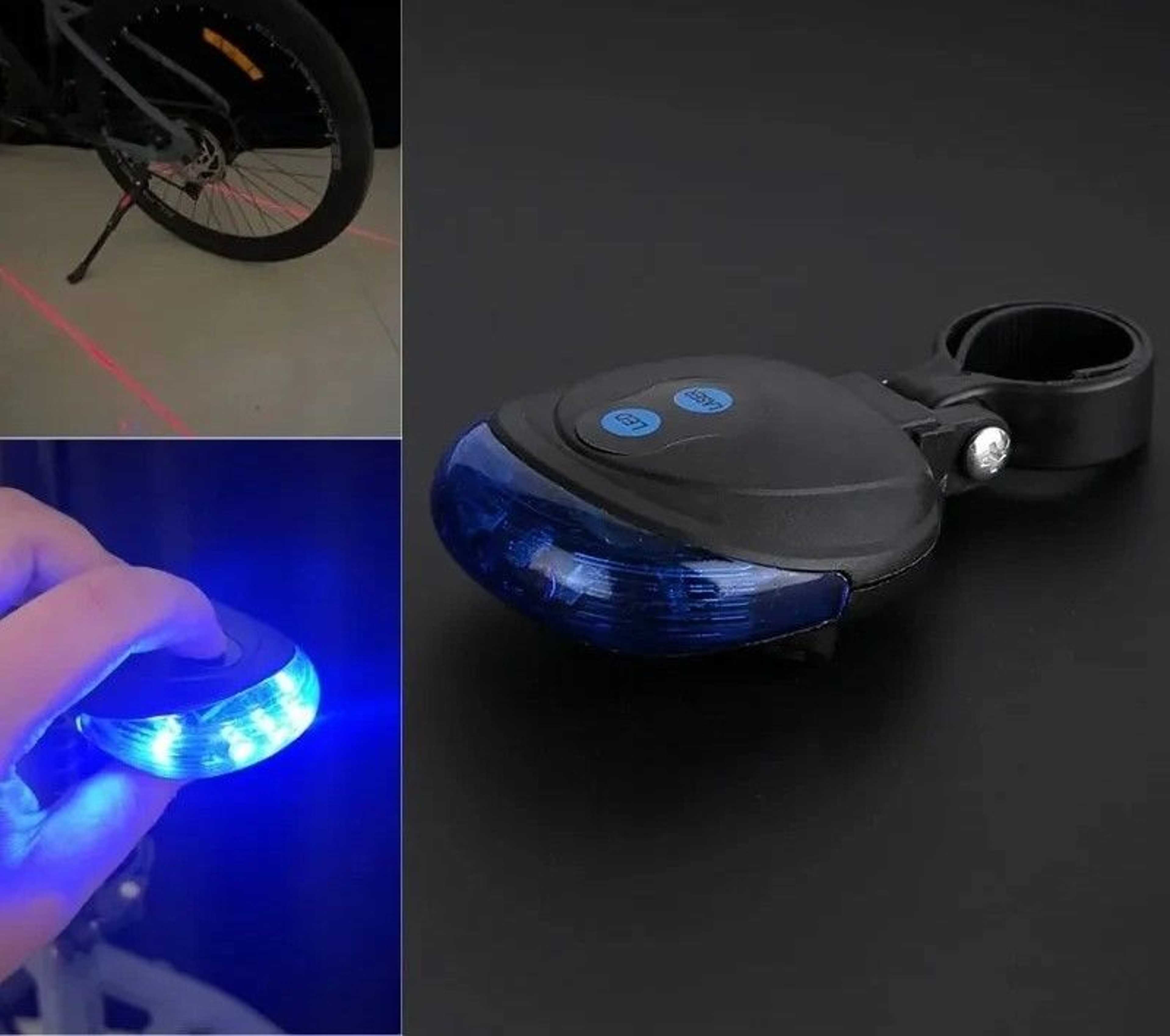 Rechargeable Bicycle Rear LED Tail Light For Night Riding Safety 7