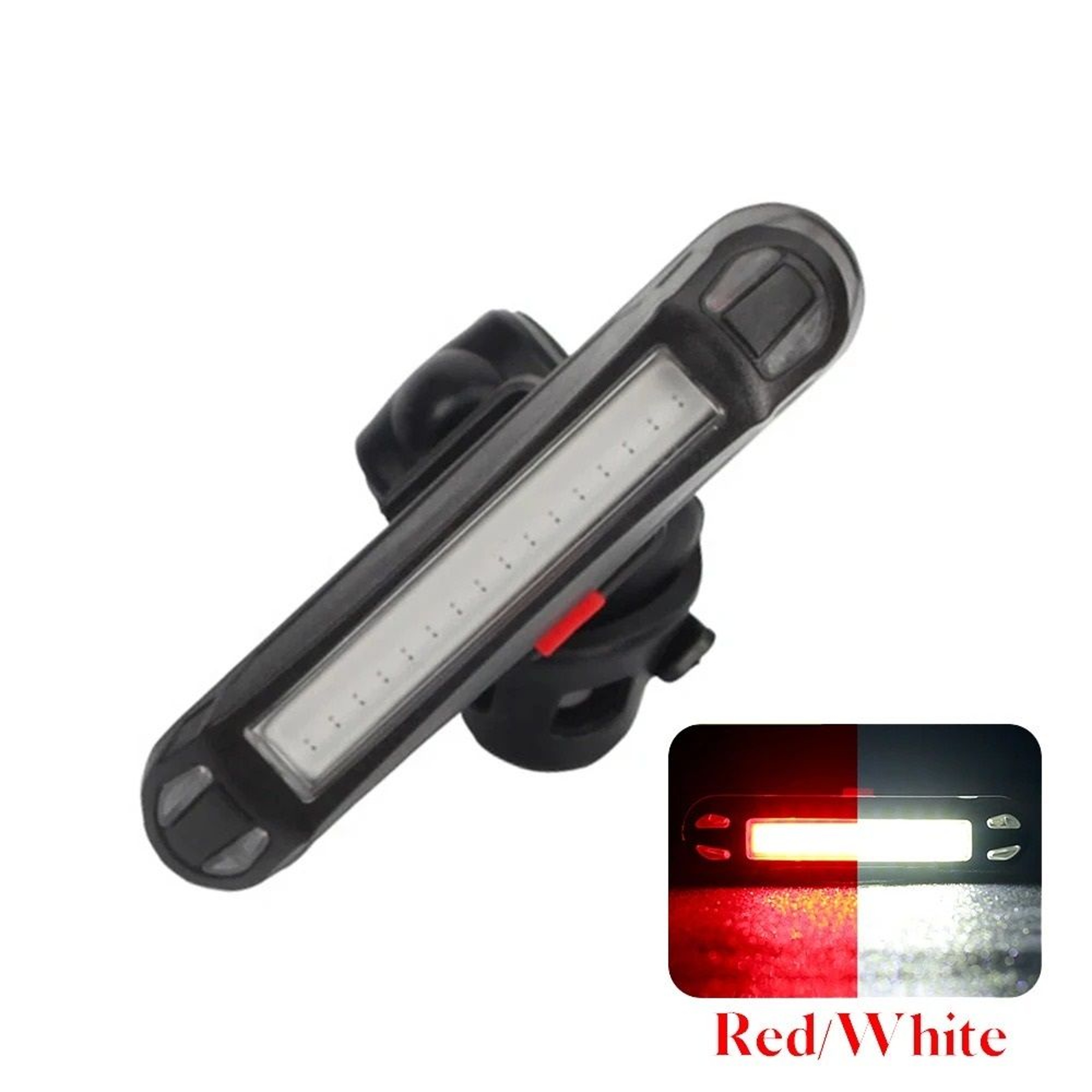 USB Rechargeable Bike Tail Light LED Bicycle Rear Safety Warning Lamp 6