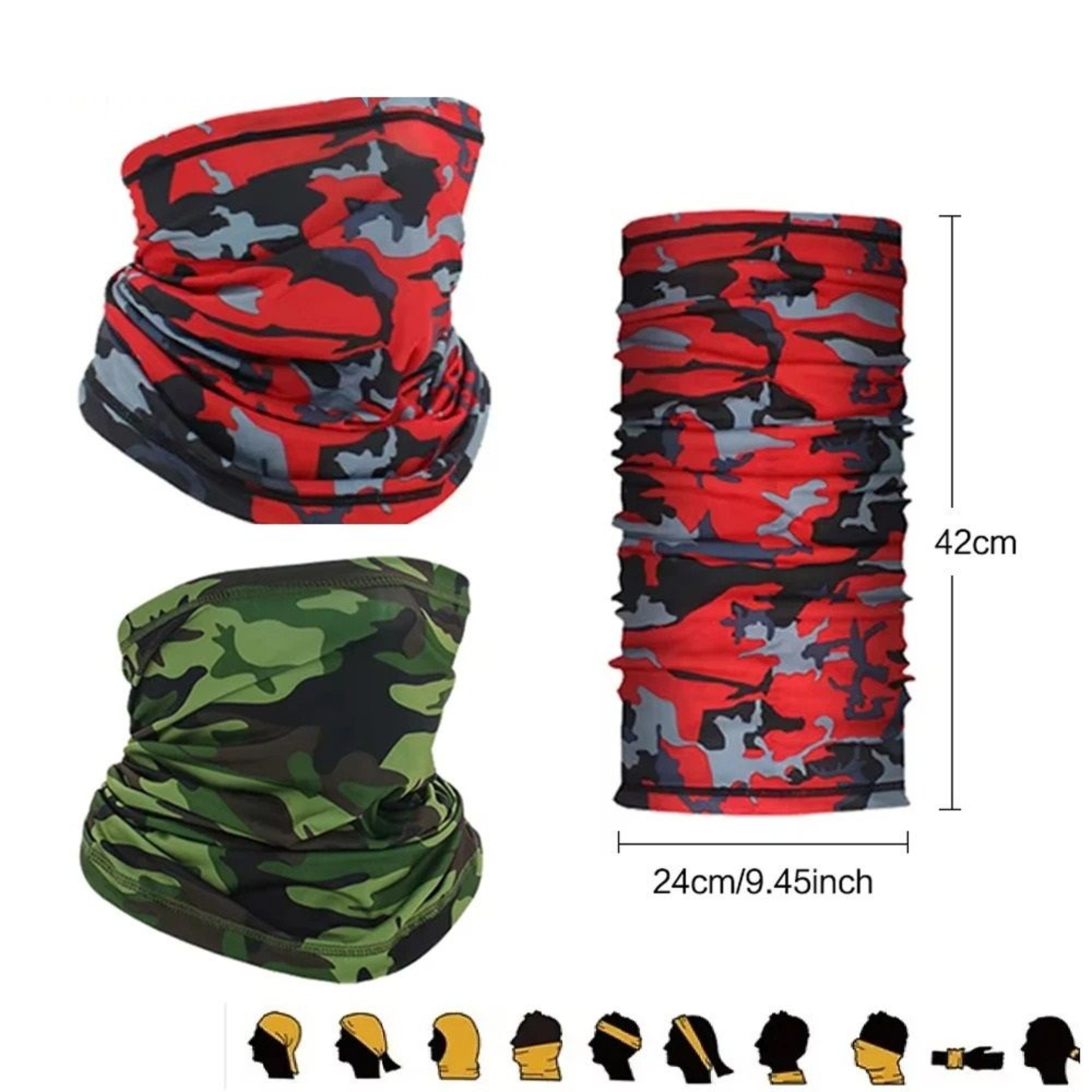 Breathable Cycling Face Mask Summer Neck Gaiter Sport Bandana 0