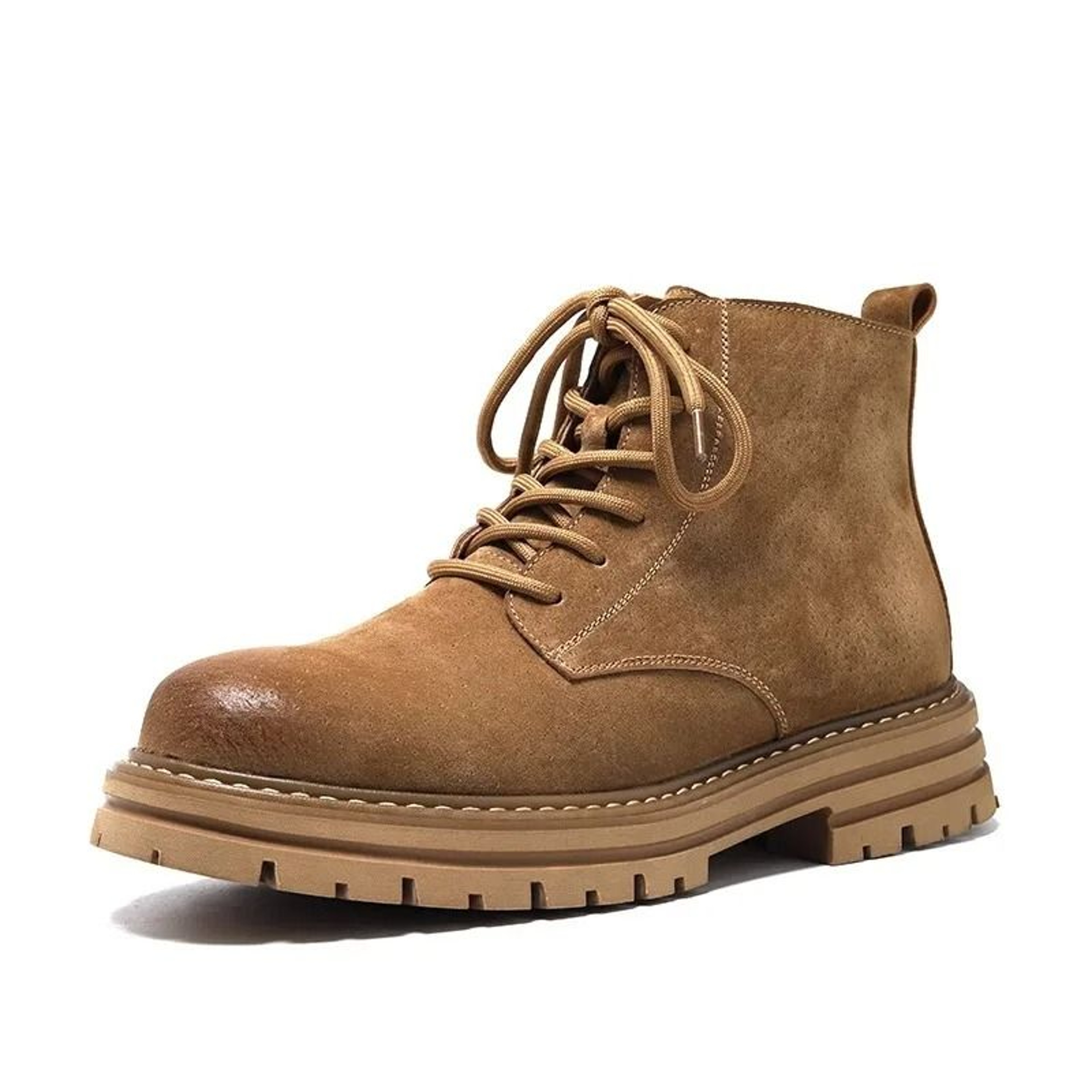Genuine Leather Men Chelsea Boots High Top Ankle Shoes 4