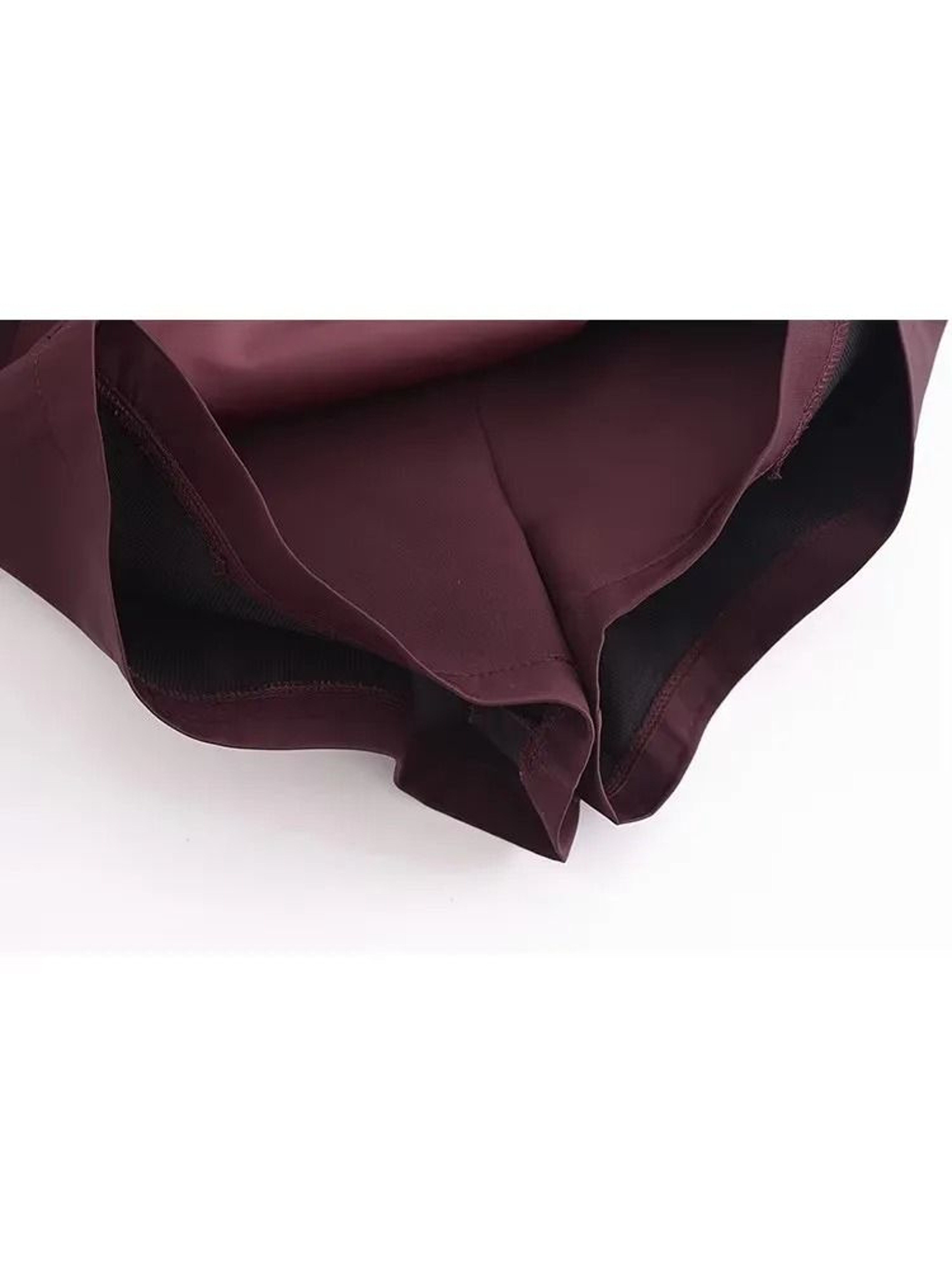 Vintage High Waist Mini Skort Fashion Side Zipper Shorts Skirt For Women 5