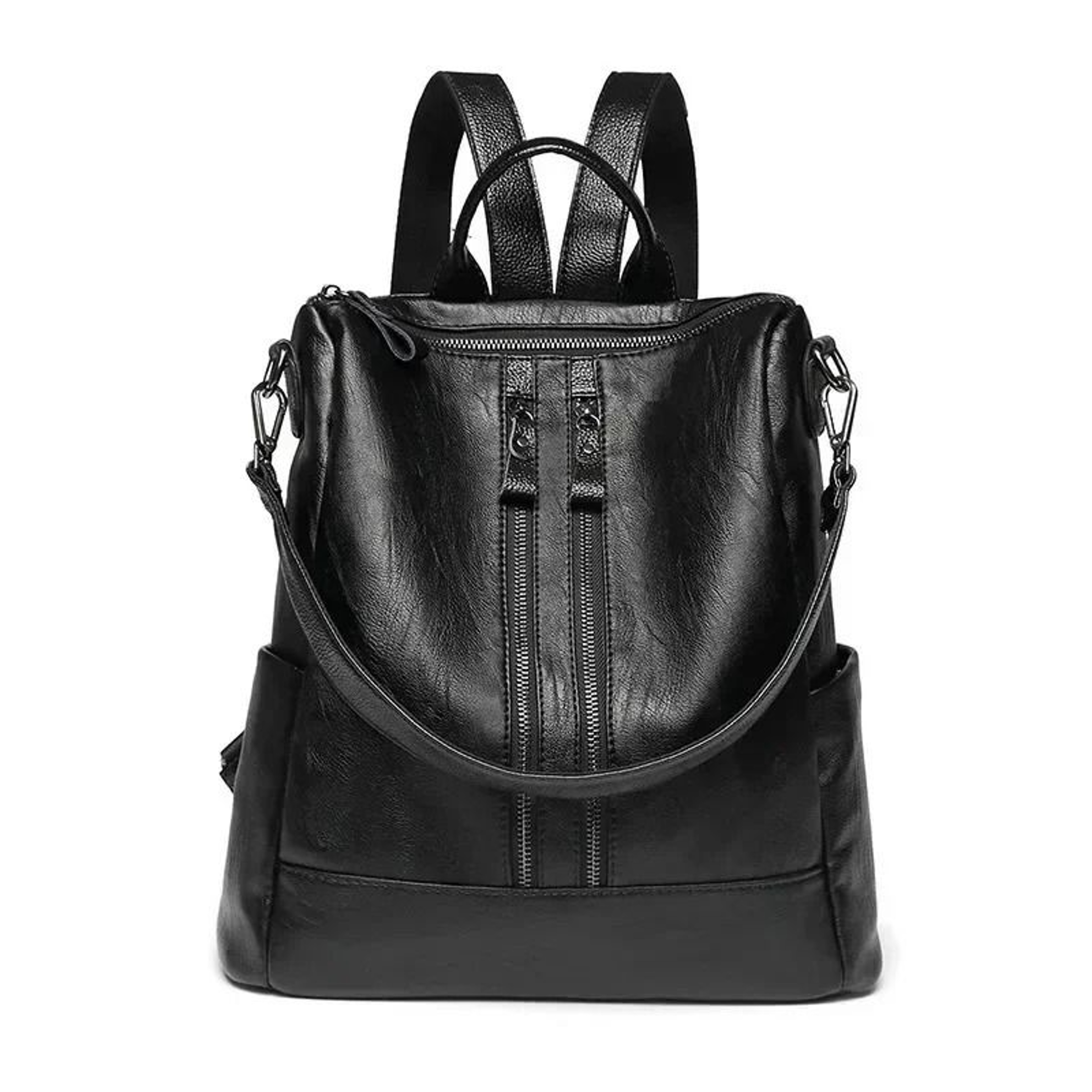 Large Anti Theft Waterproof Leather Backpack Fashionable Travel Shoulder Bag For Women 5