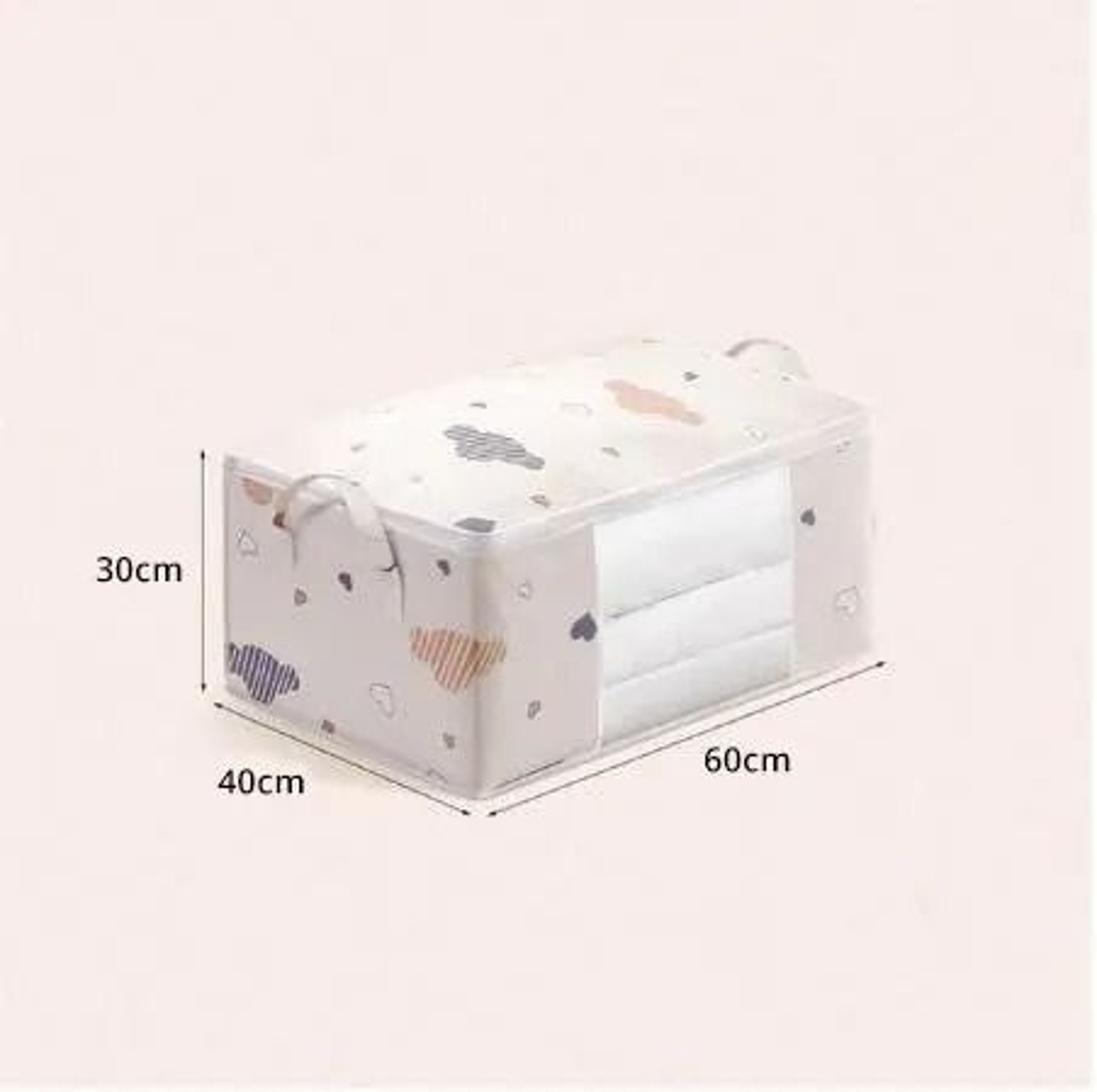 Large Capacity Clothes Storage Bag Organizer With Reinforced Handle For Bedding And Blankets 7