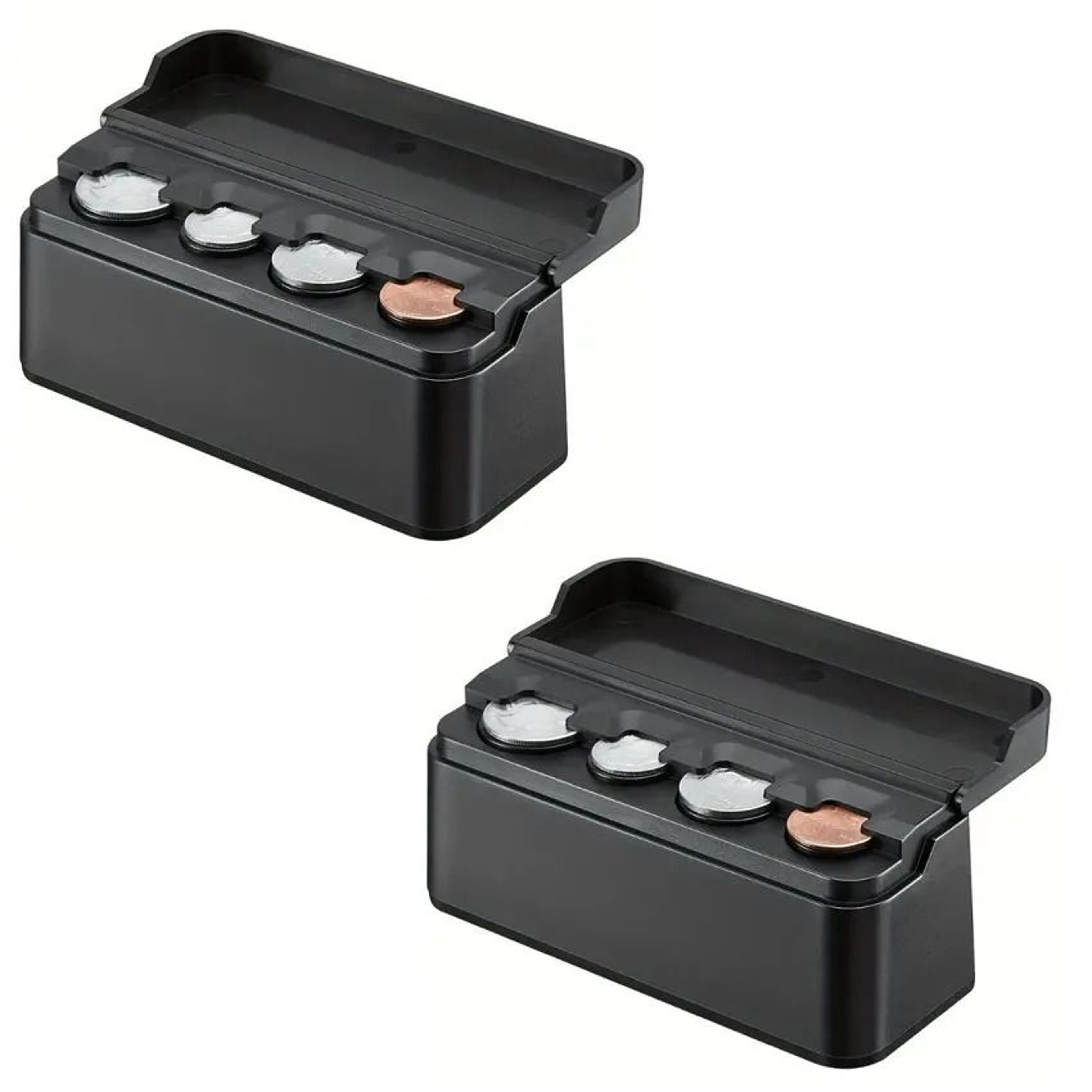 Universal Car Coin Holder Change Organizer  48Capacity Money Dispenser Storage For Cars And Trucks 7