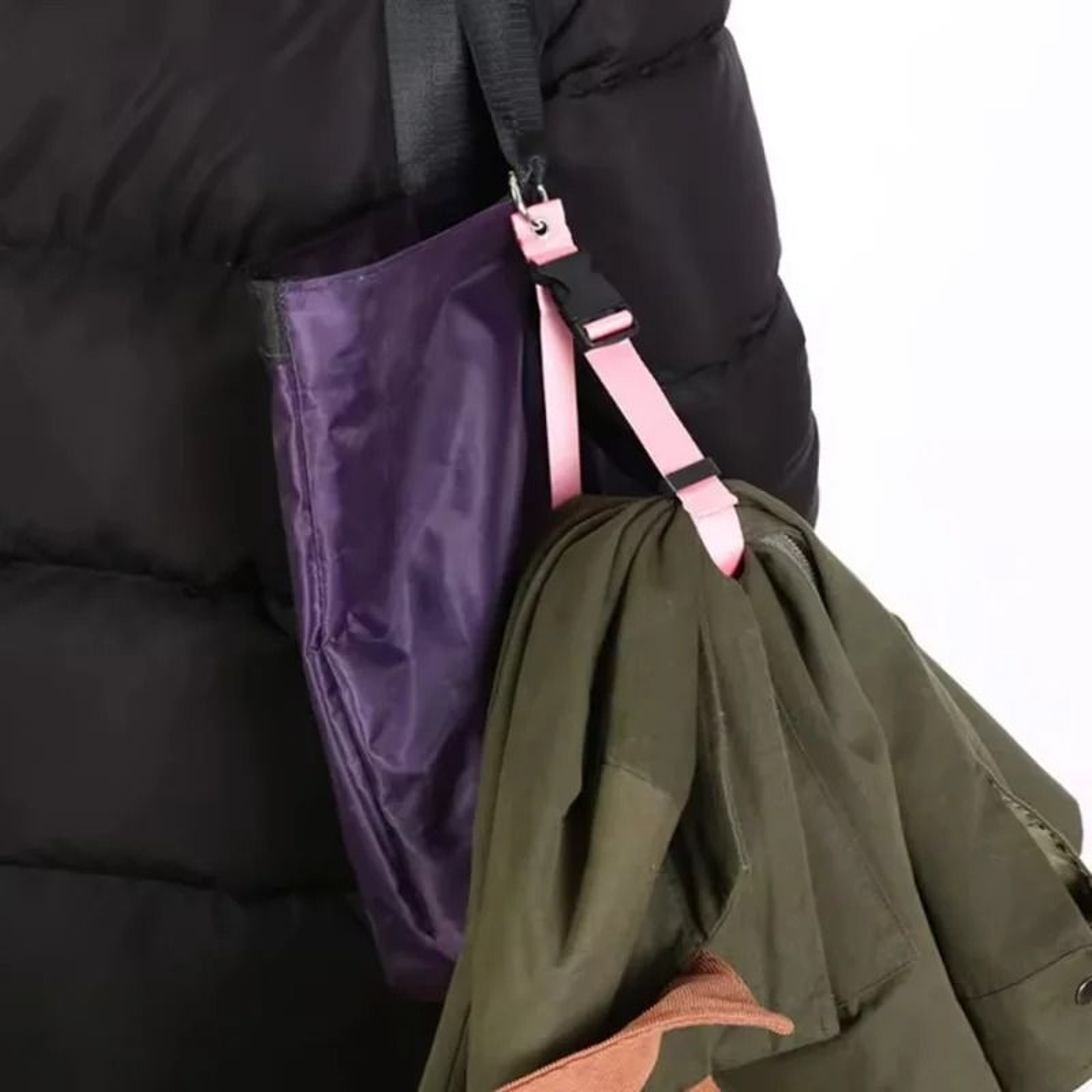 Portable Bag Luggage Strap External Fixed Belt With Release Buckle And Jacket Holder 5