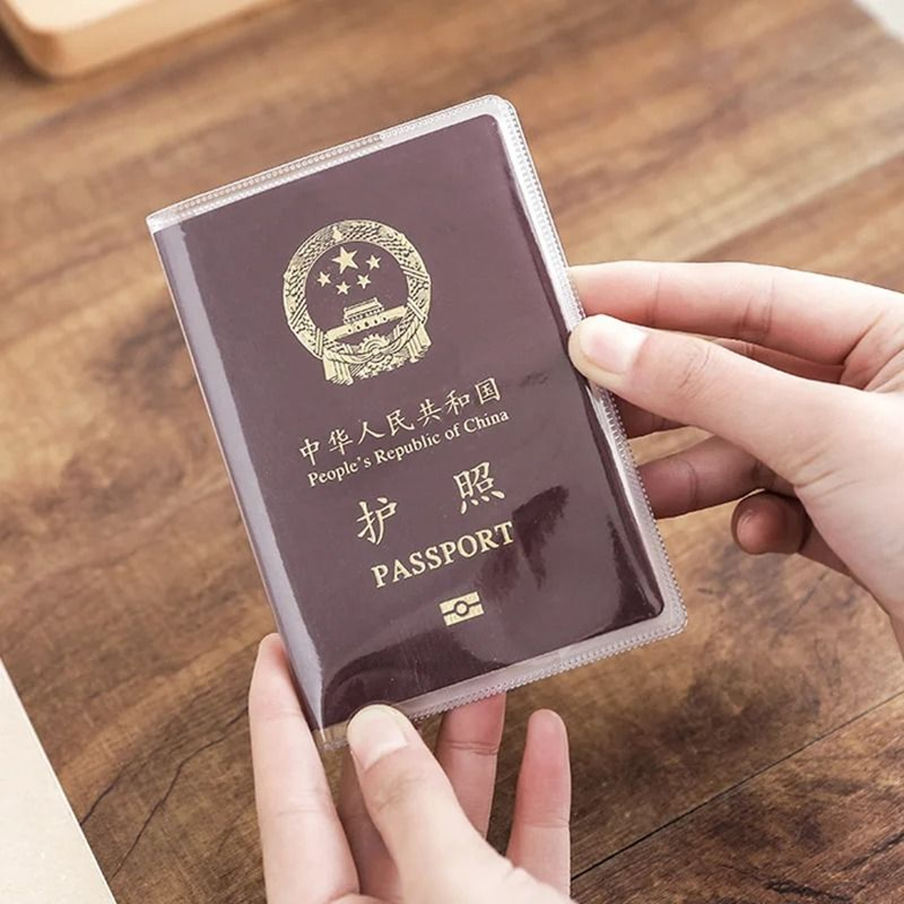 Transparent Frosted Passport Protective Cover Waterproof PVC Document Case For Travel 11