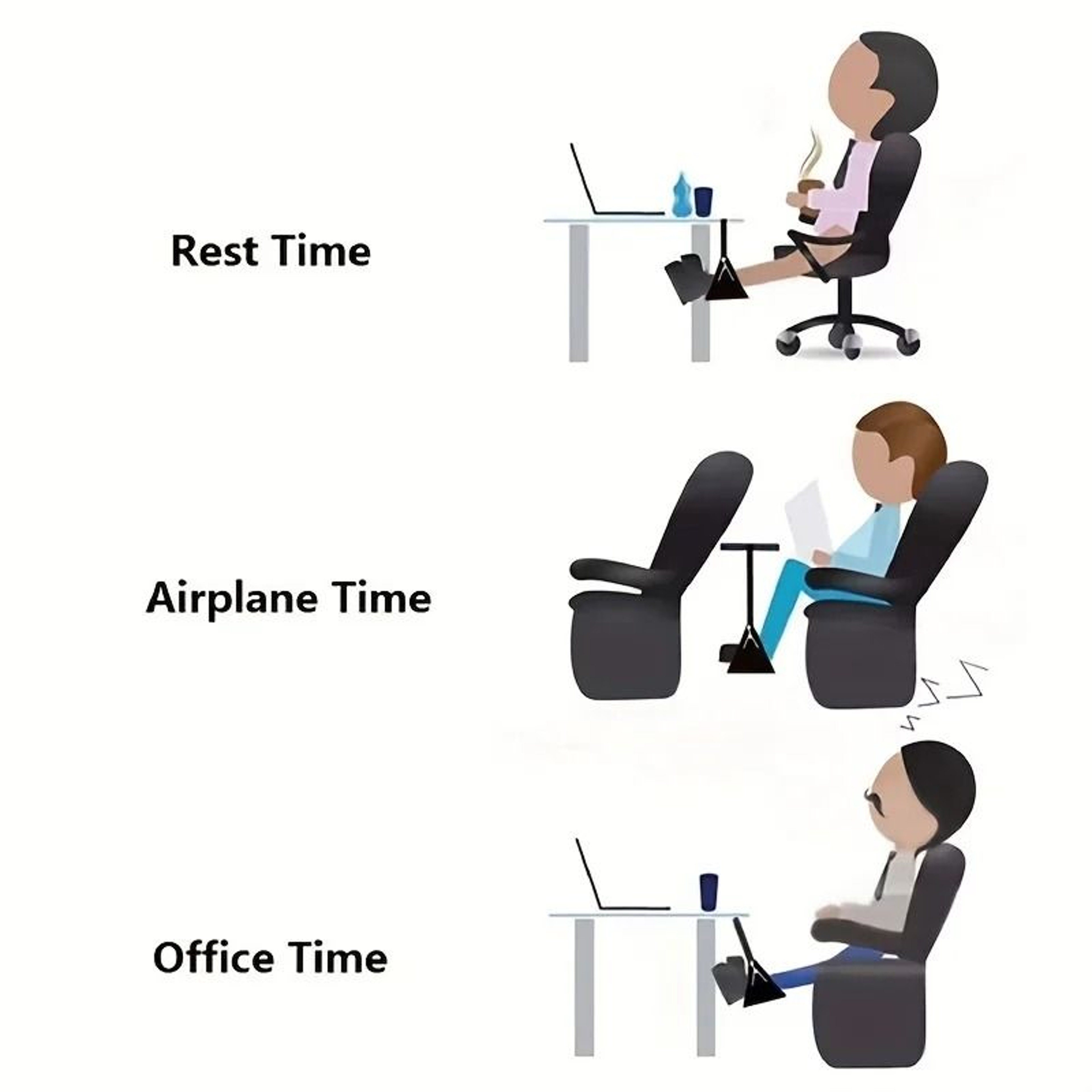 Portable Airplane Footrest Hammock With Adjustable Strap For Enhanced Travel Comfort 2