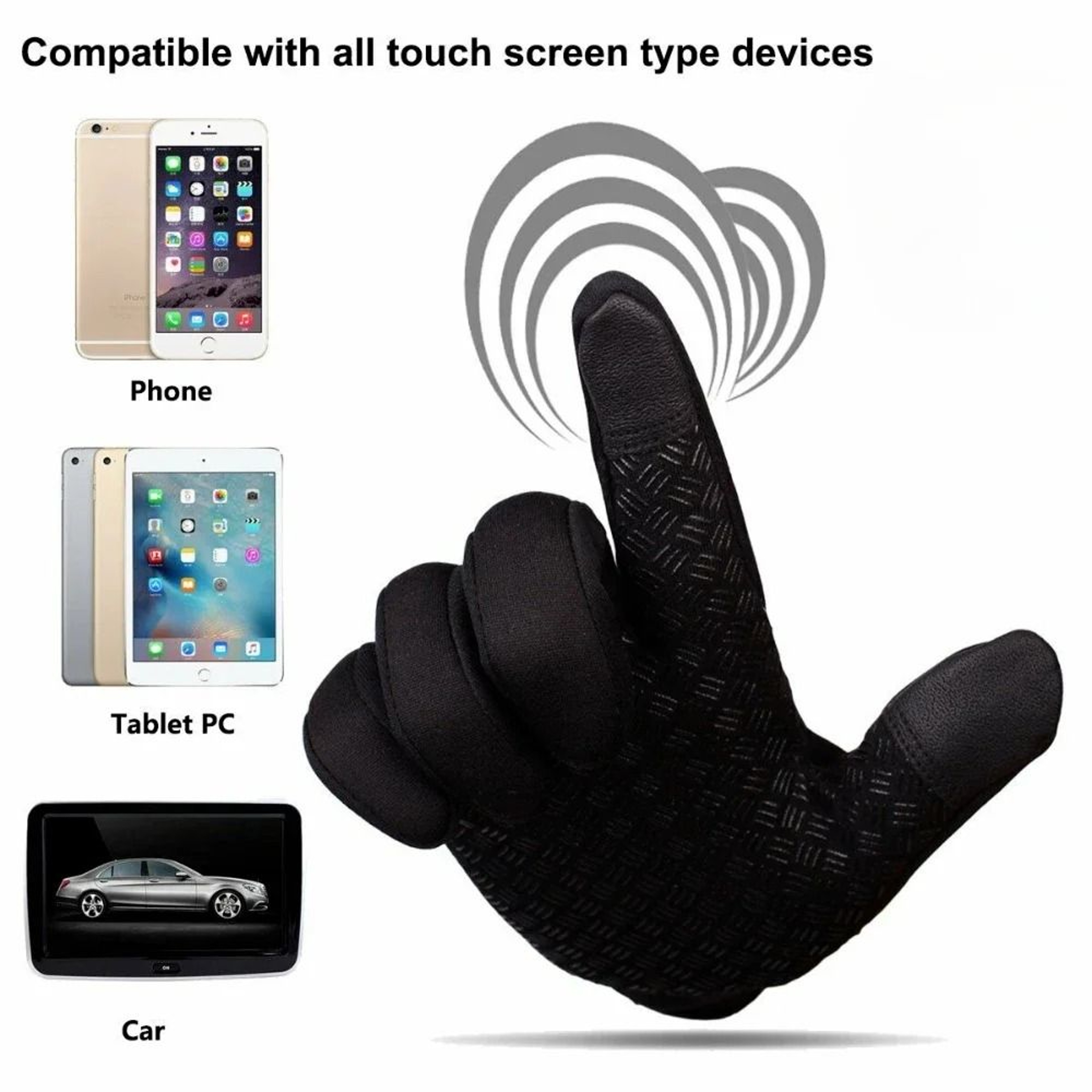 Winter Touch Screen Windproof Thermal Gloves For Cold Weather Outdoor Cycling And Sports 4