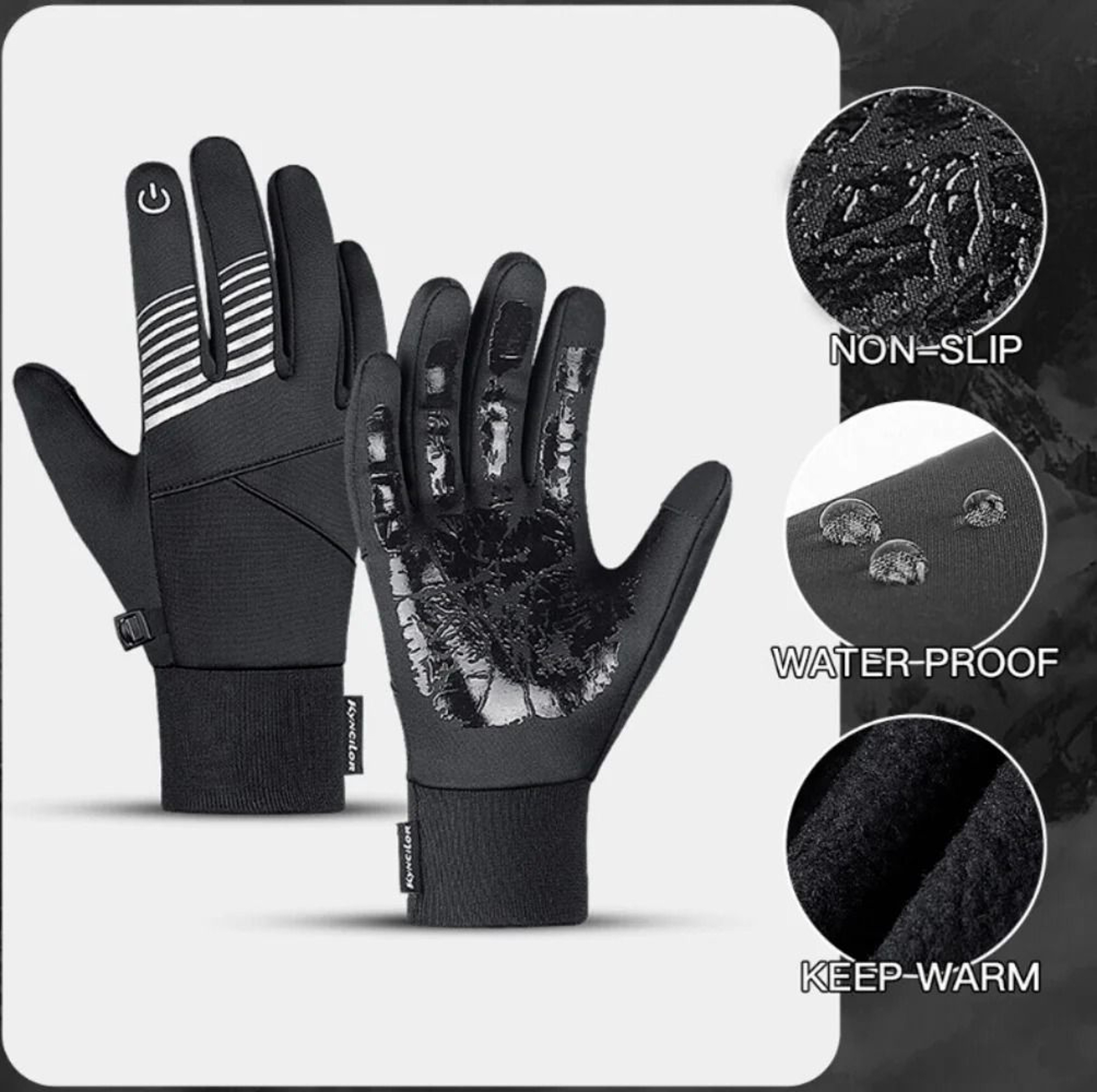 Winter Tactical Waterproof Touchscreen Gloves NonSlip Thermal Gear For Outdoor Hiking And Cycling 1